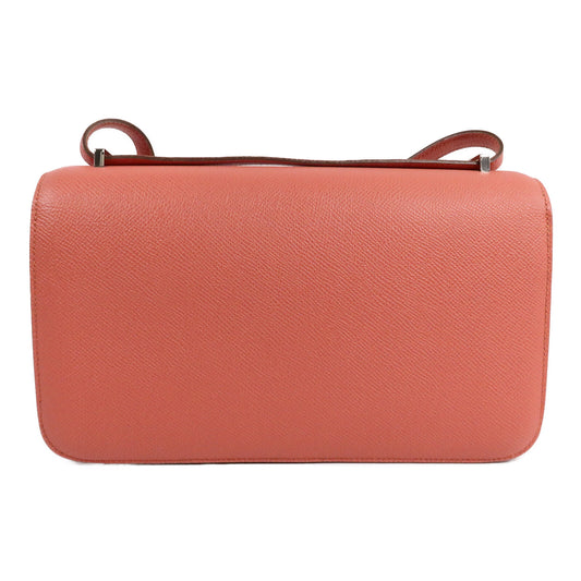 HERMES Epsom皮革Constance Elan肩背袋Crevette