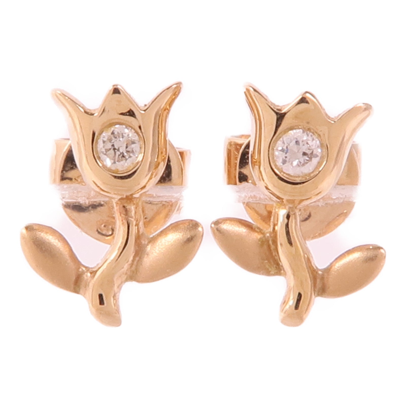 JEWELRY 18K玫瑰金Diamond Earrings鑽石耳環