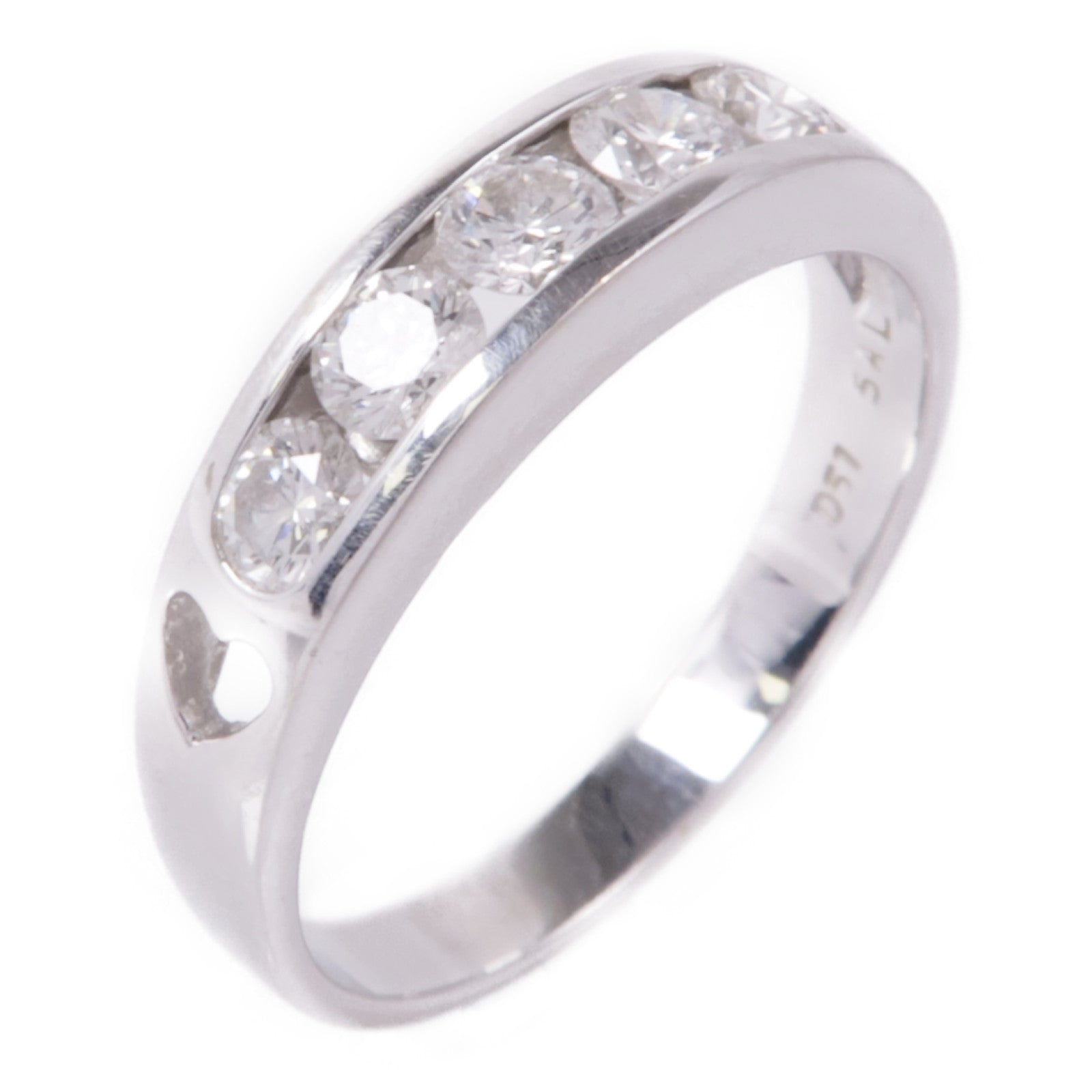 JEWELRY Diamond Ring 18K White Gold US#6