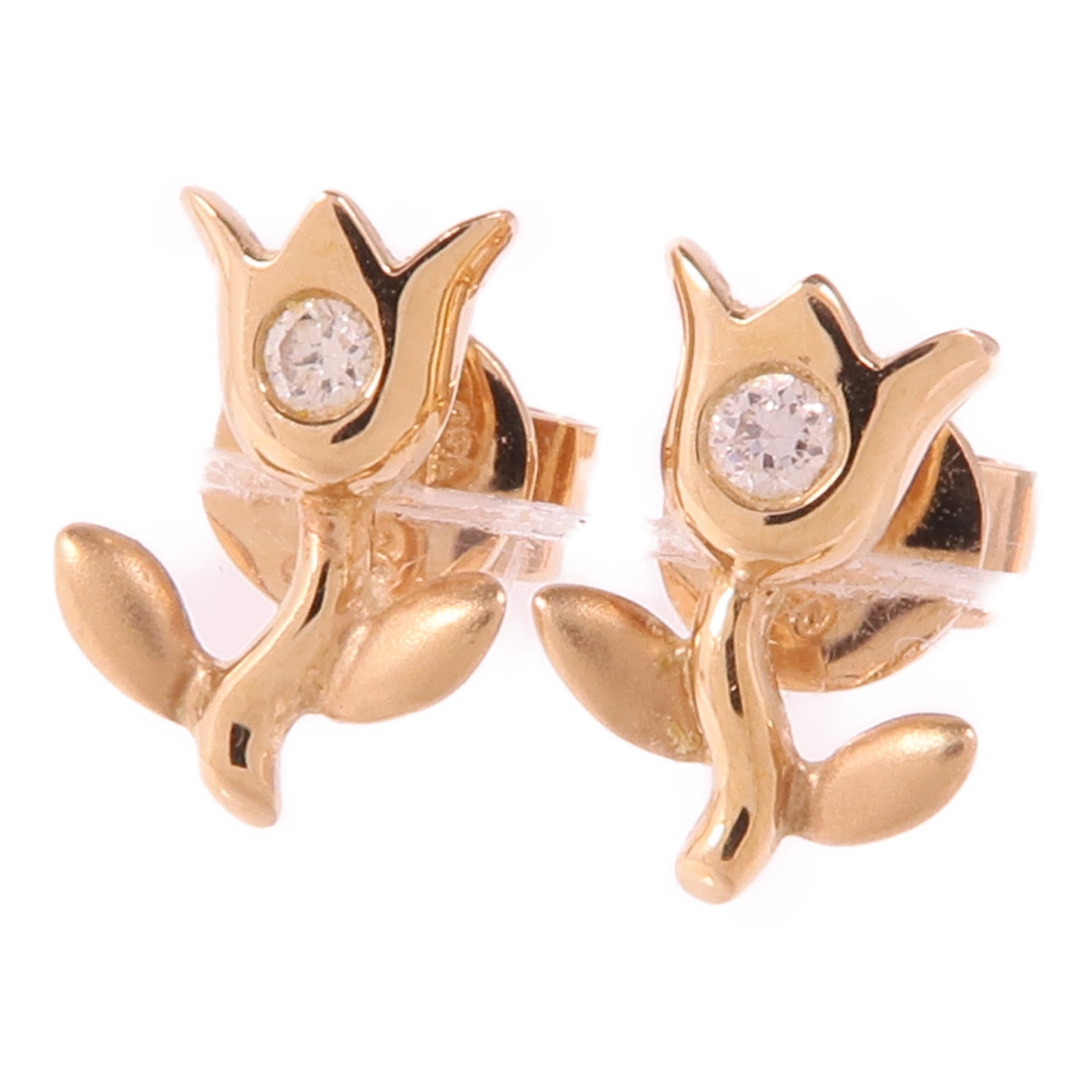 JEWELRY 18K玫瑰金Diamond Earrings鑽石耳環