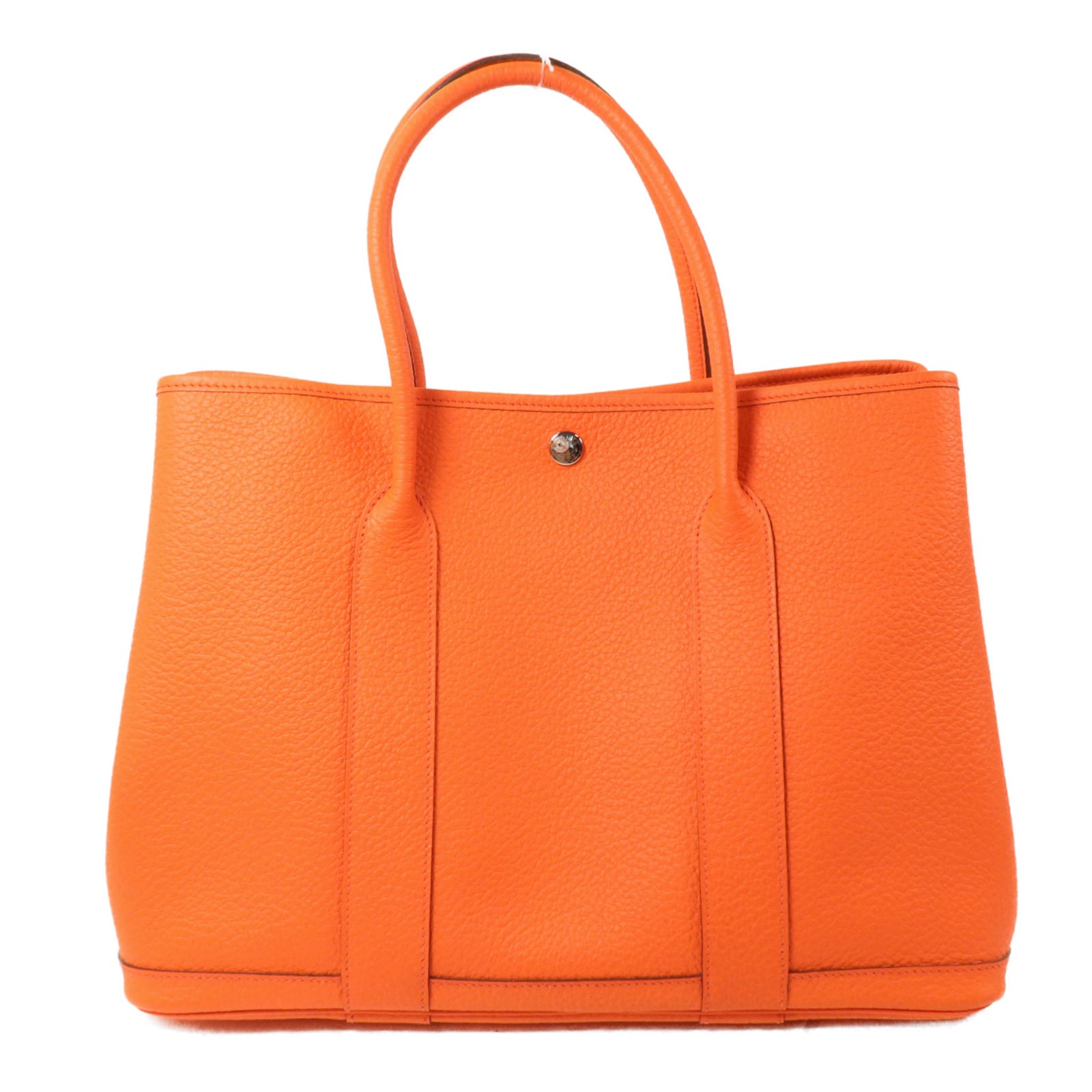 HERMES Negonda皮革Garden Party PM手挽袋Orange