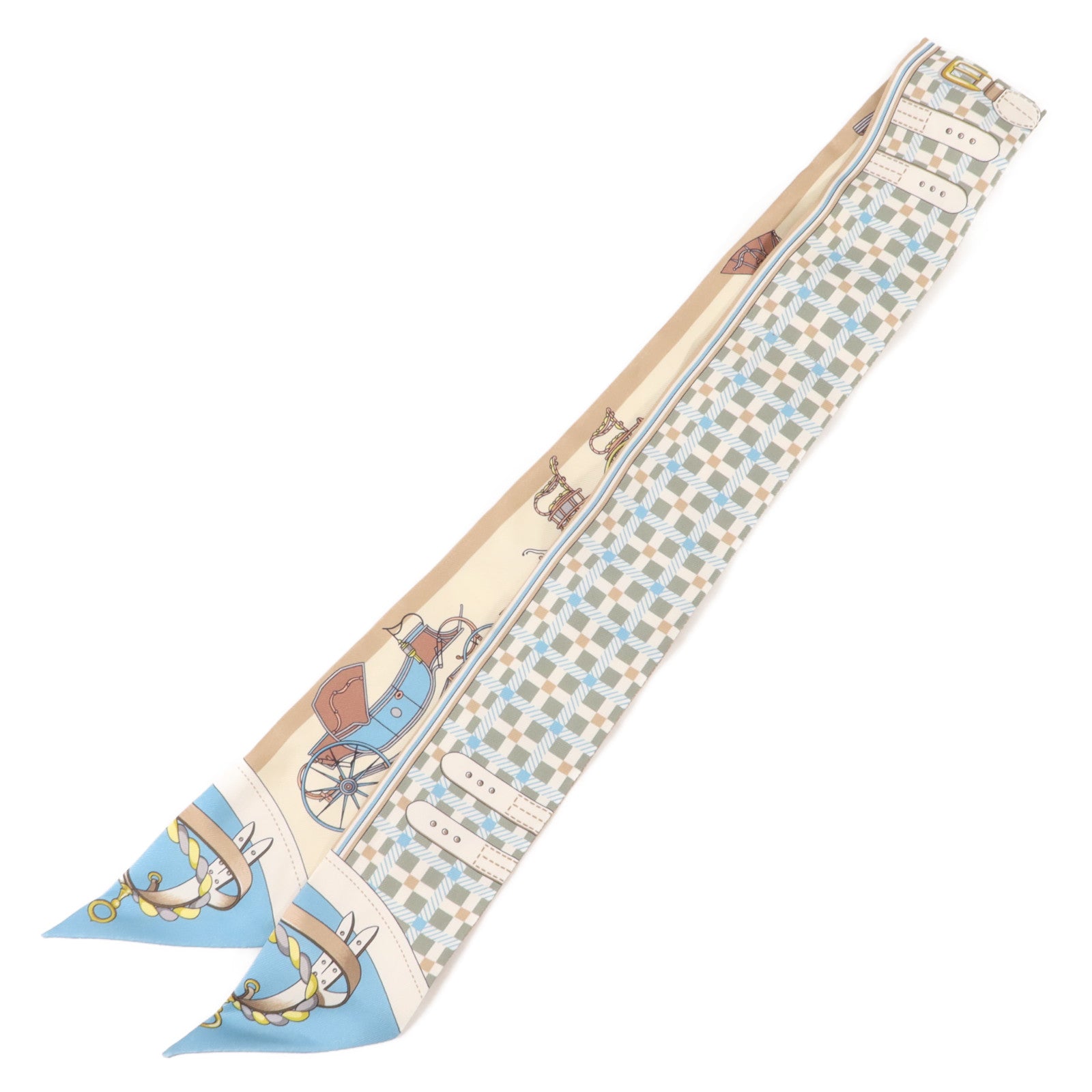 HERMES 絲質Twilly絲巾