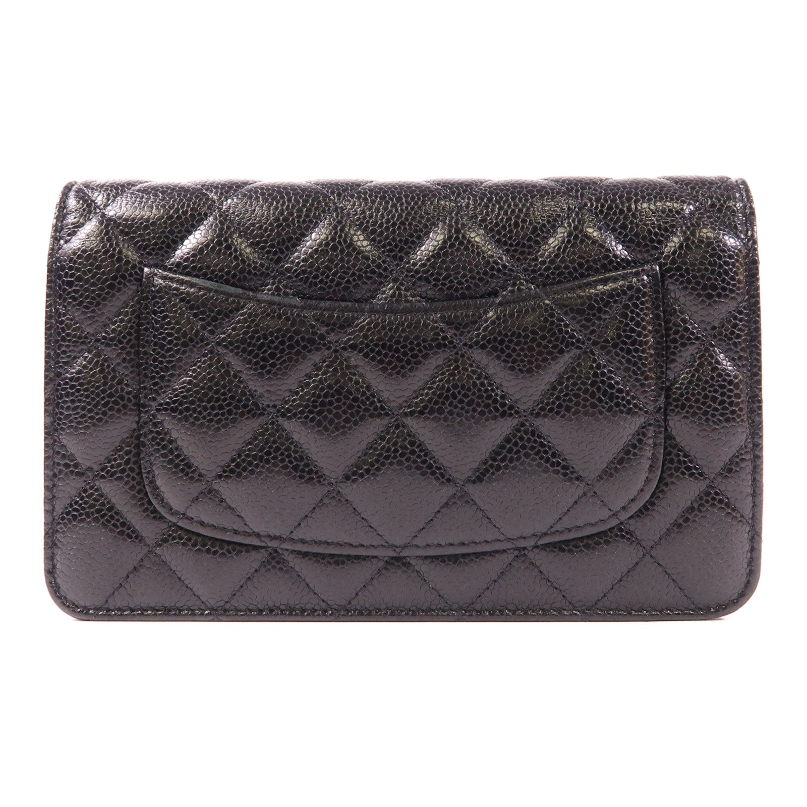 CHANEL 牛皮皮革WOC Wallet On Chain金扣鏈帶肩背袋