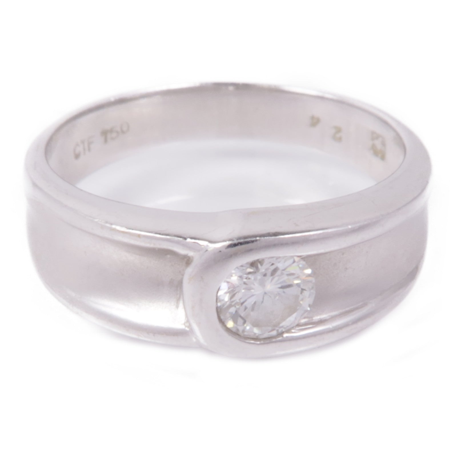 JEWELRY 【激減優惠】18K白金Diamond Ring鑽石戒指US#5.5