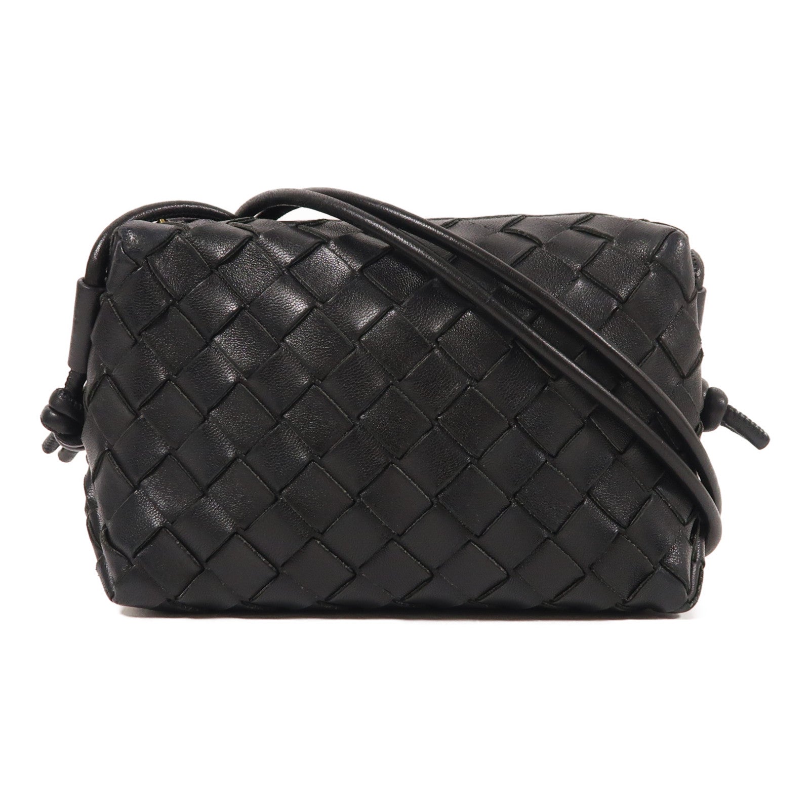 BOTTEGA VENETA 牛皮皮革Mini Loop Camera Bag金扣肩背袋