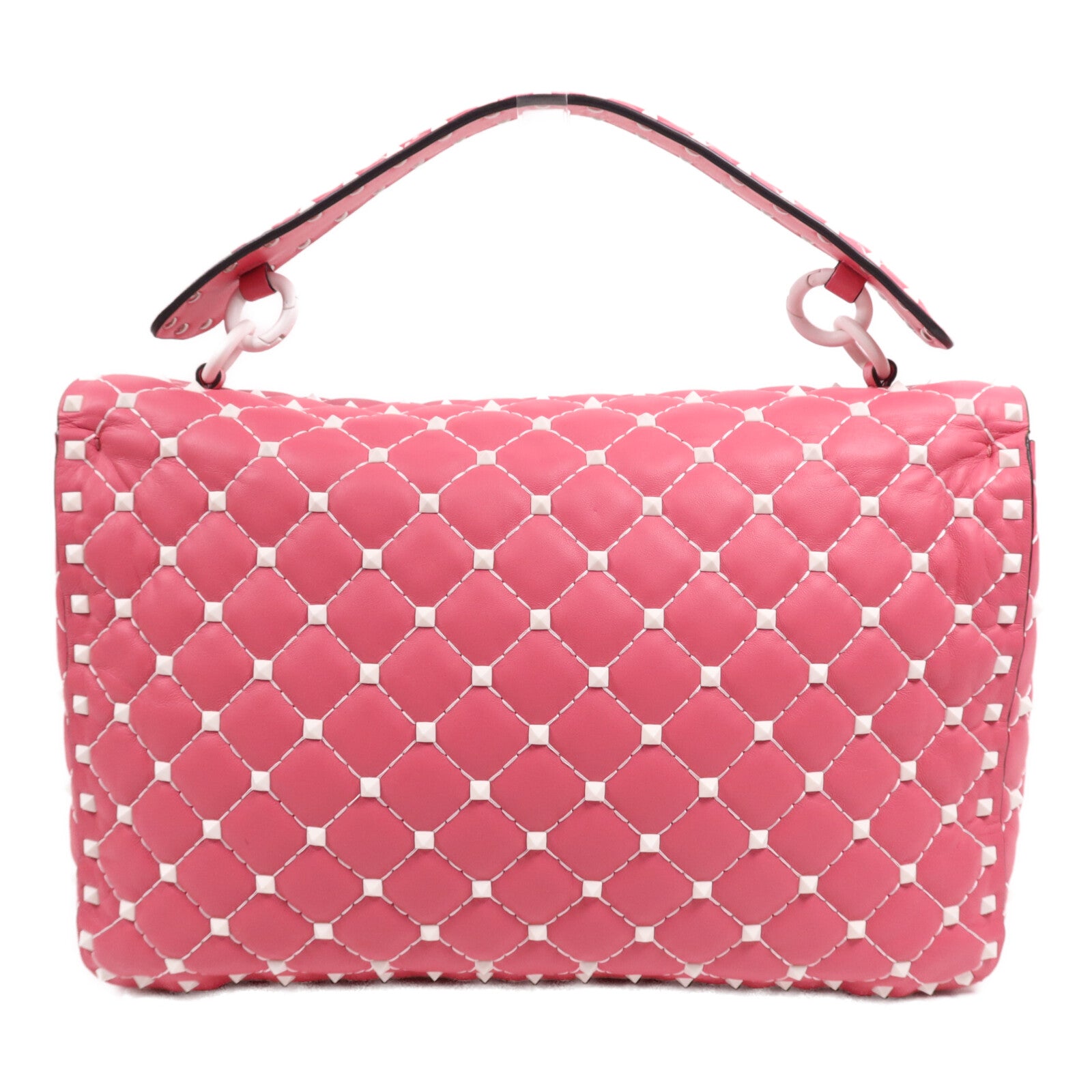 Valentino 牛皮皮革Rocktud Spike手挽肩背兩用袋