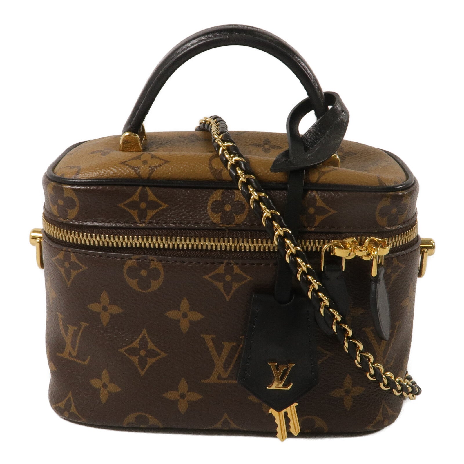 LOUIS VUITTON Monogram Reverse Vanity PM手挽肩背兩用袋