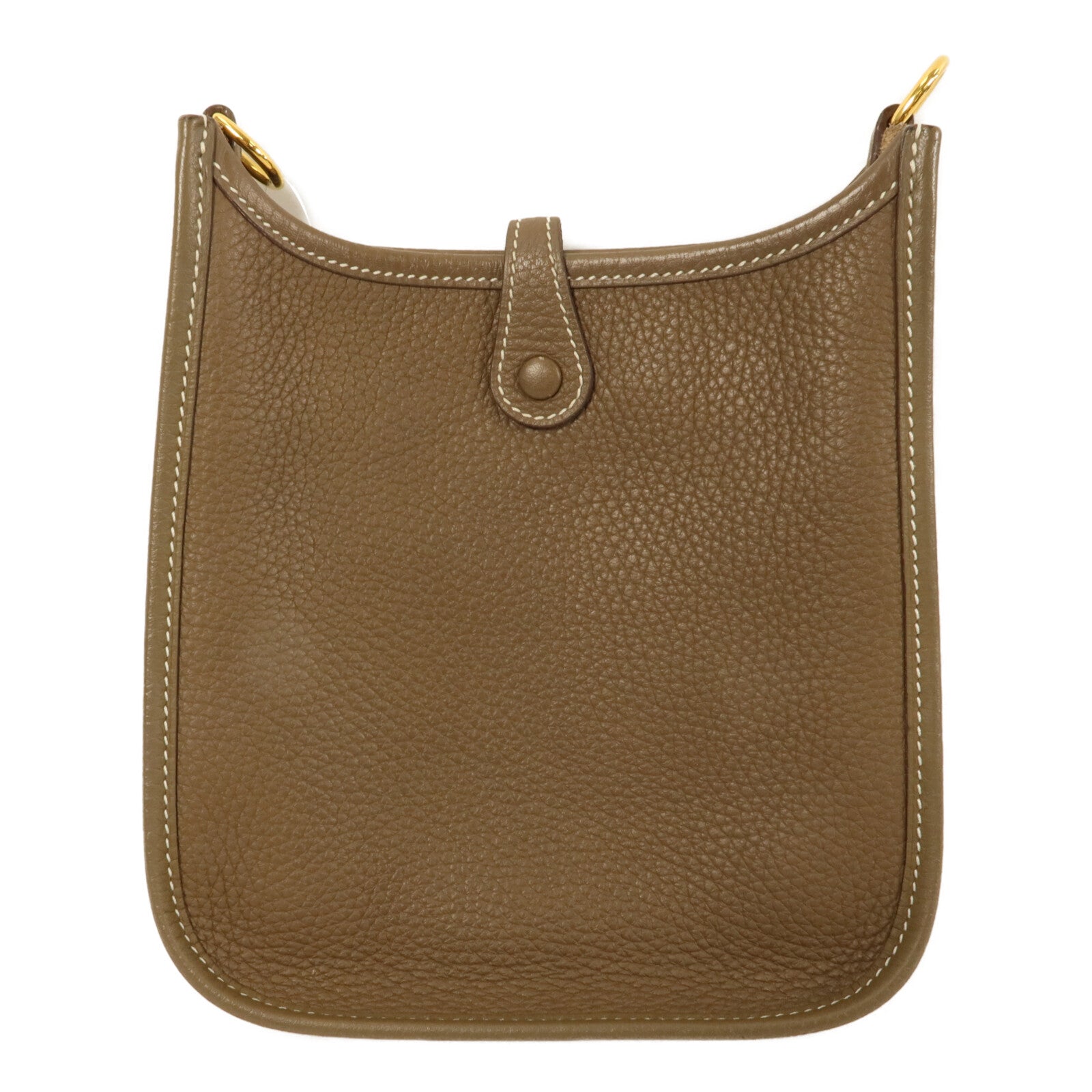 HERMES Clemence皮革Evelyne TPM肩背袋Etoupe