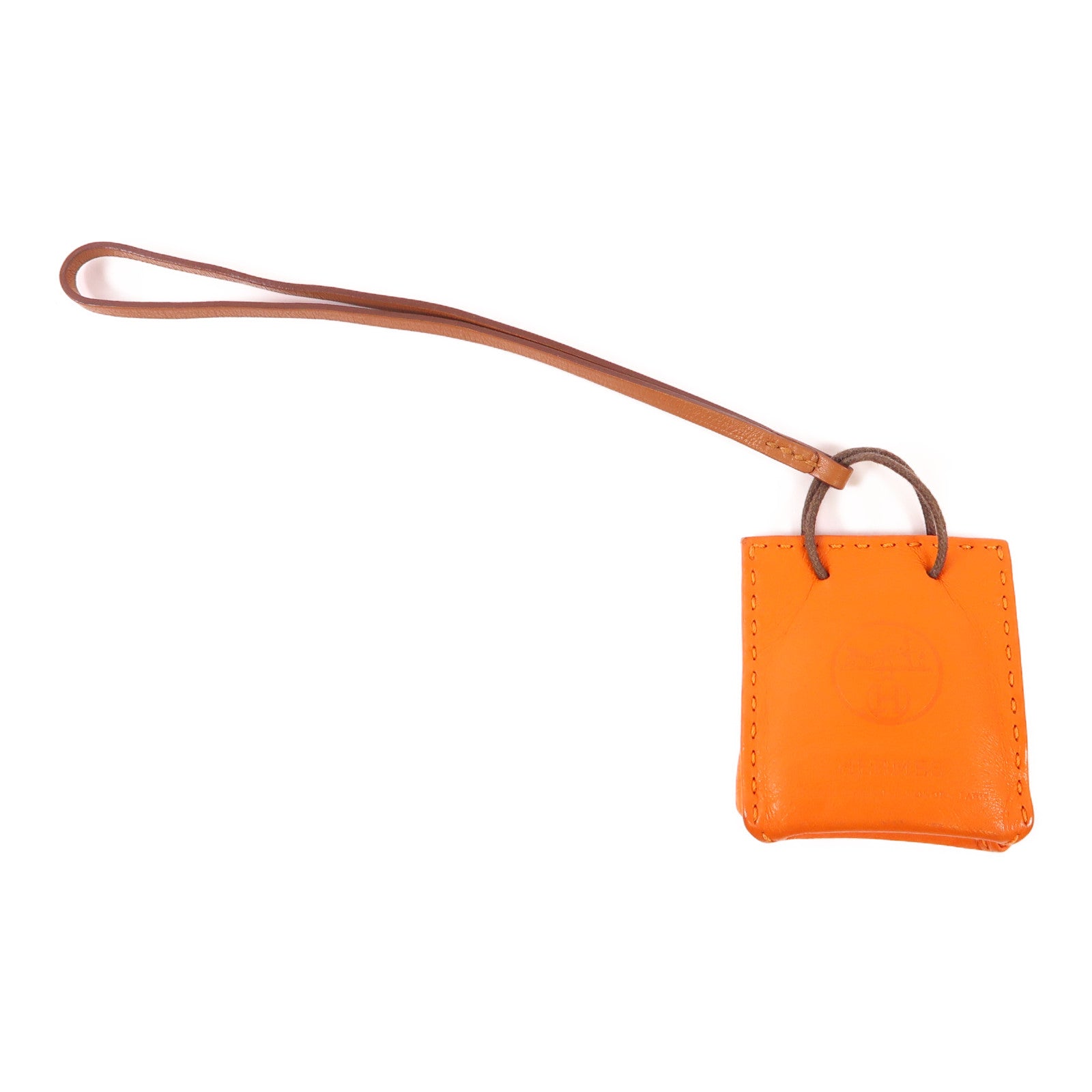 HERMES 【激減優惠】Swift皮革Bag Charm掛飾Orange