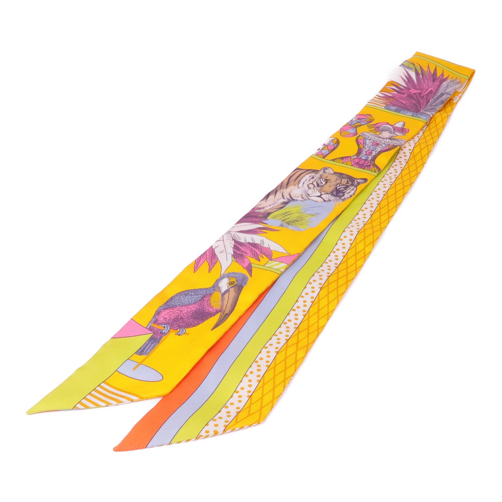 HERMES 絲質Twilly絲巾