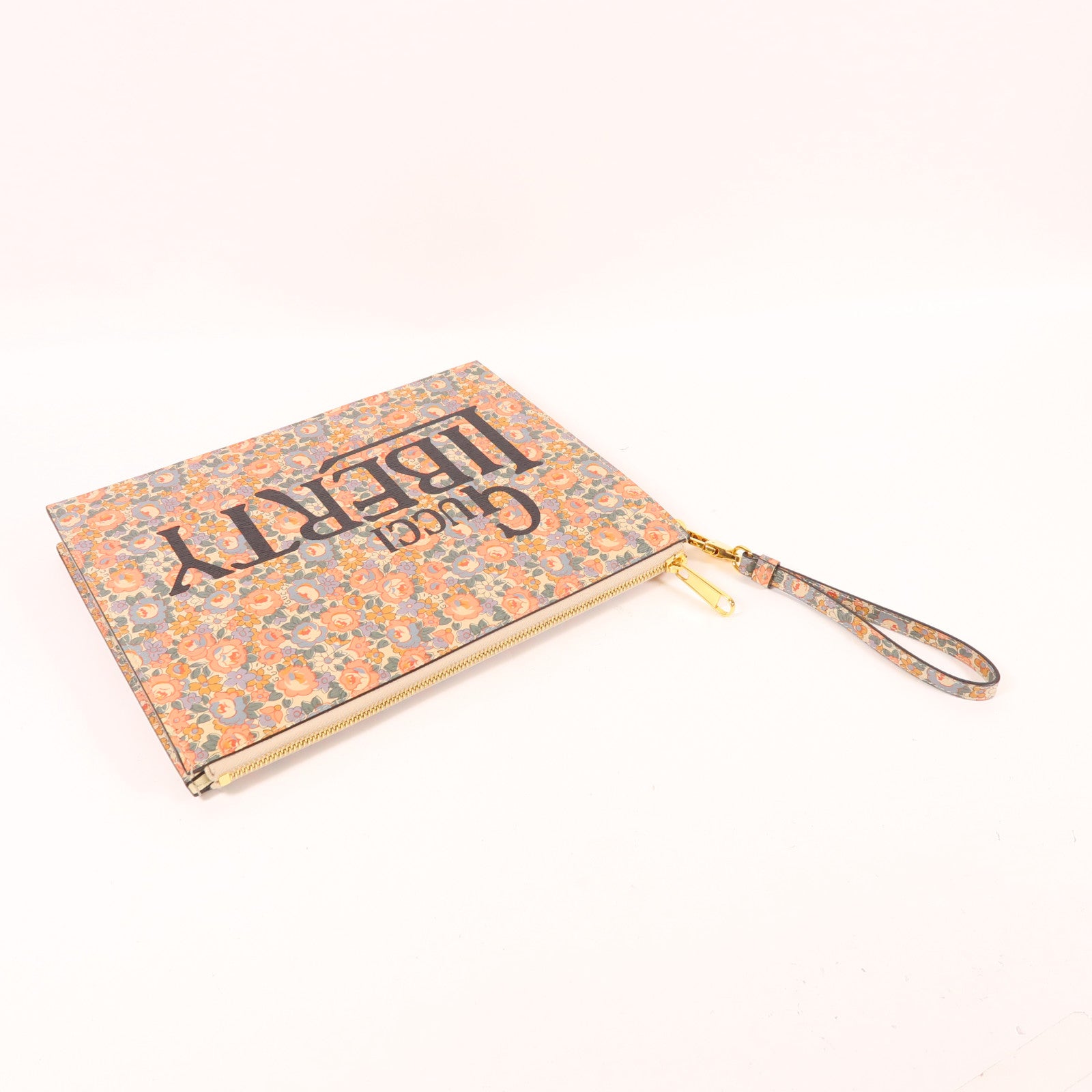 GUCCI 塗層帆布Pouch金扣手拿包