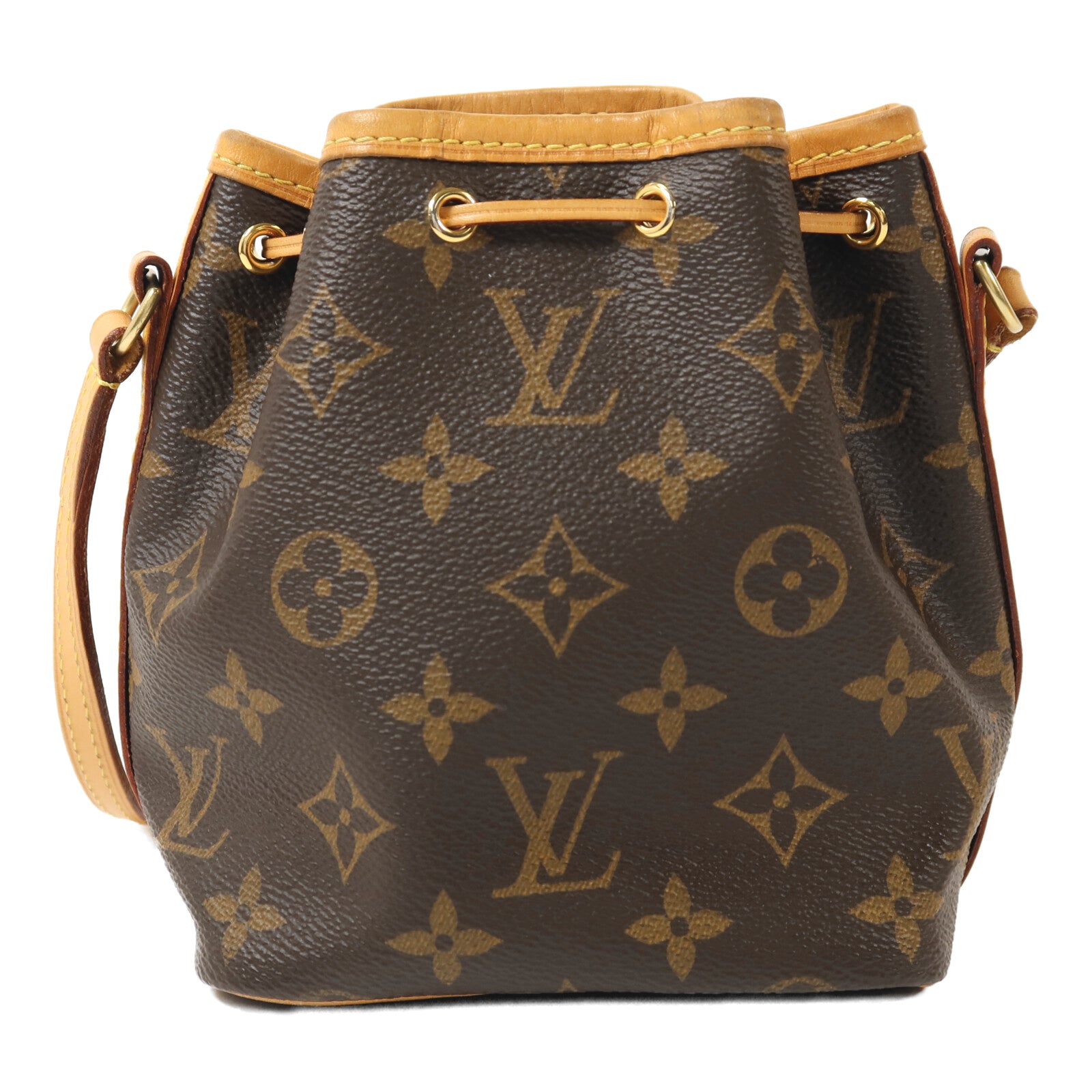 LOUIS VUITTON 【激減優惠】Monogram Nano Noe金扣肩背袋