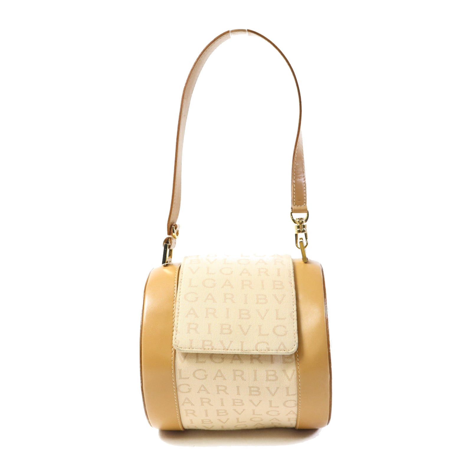 BVLGARI 帆布B Zero Shoulder Bag金扣手挽袋