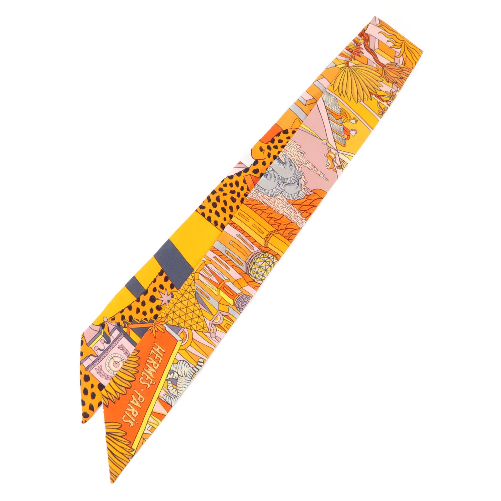 HERMES 絲質Twilly絲巾