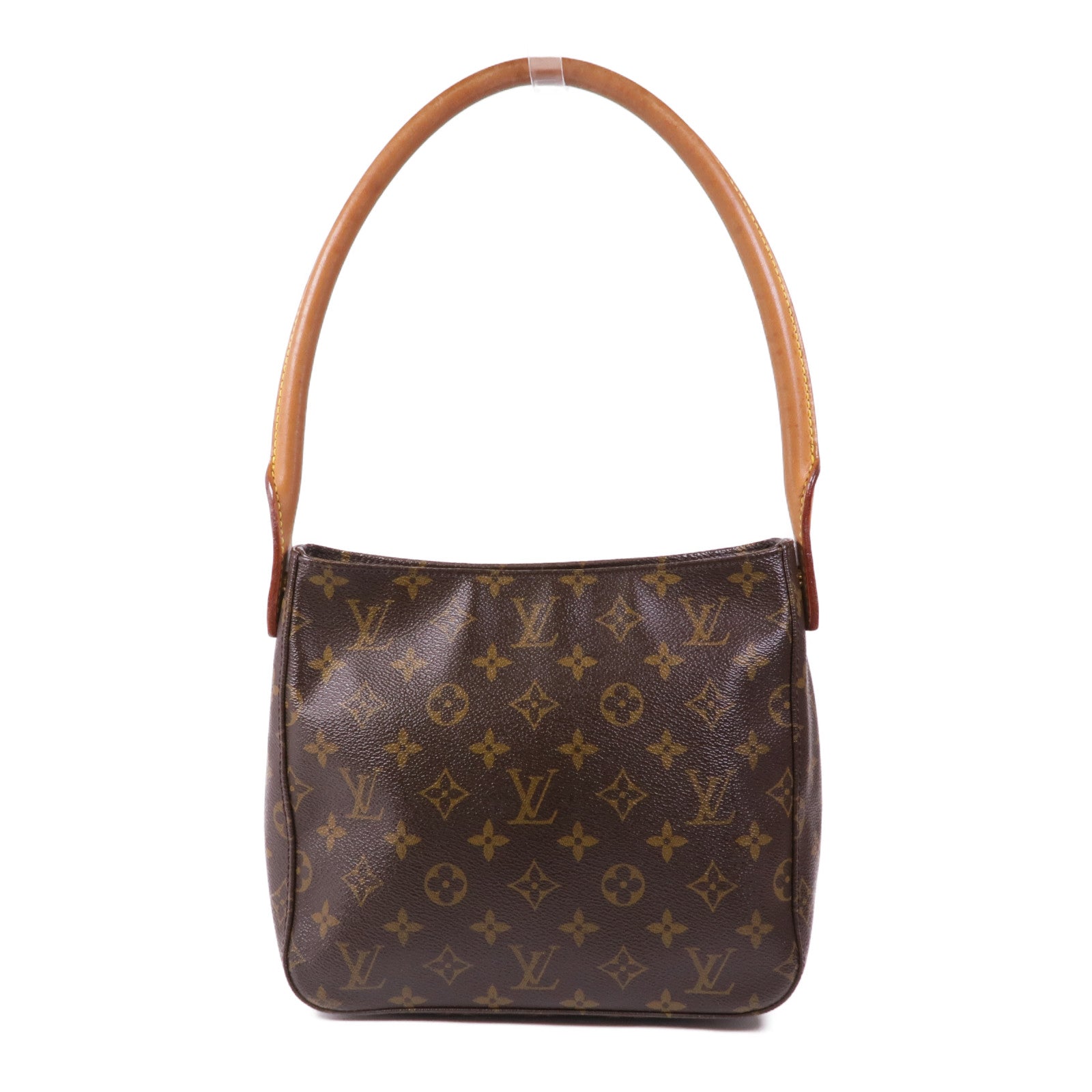 LOUIS VUITTON 【激減優惠】Monogram Looping MM金扣肩背袋棕色