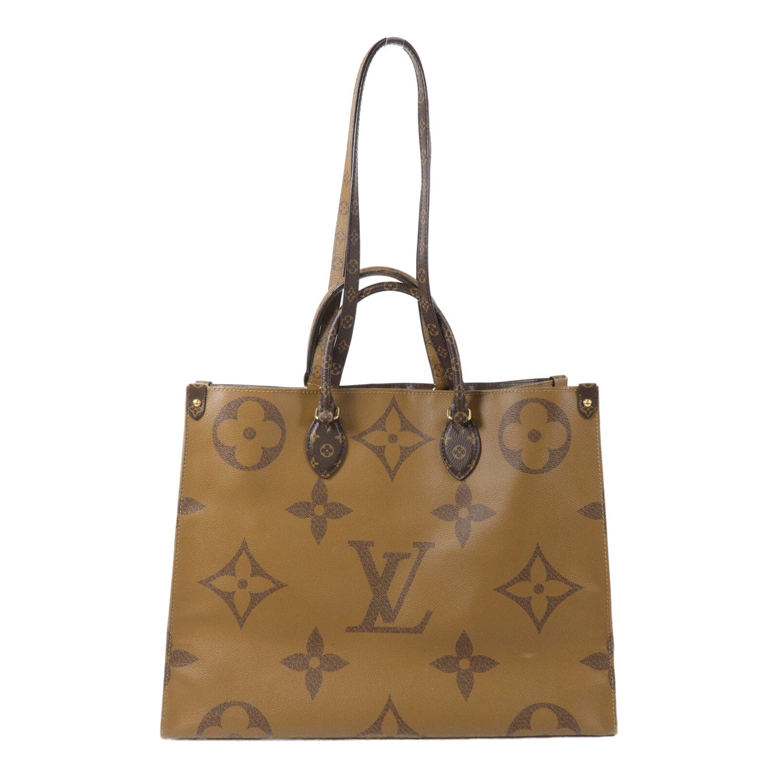LOUIS VUITTON Monogram Giant Reverse On The Go GM手挽肩背兩用袋