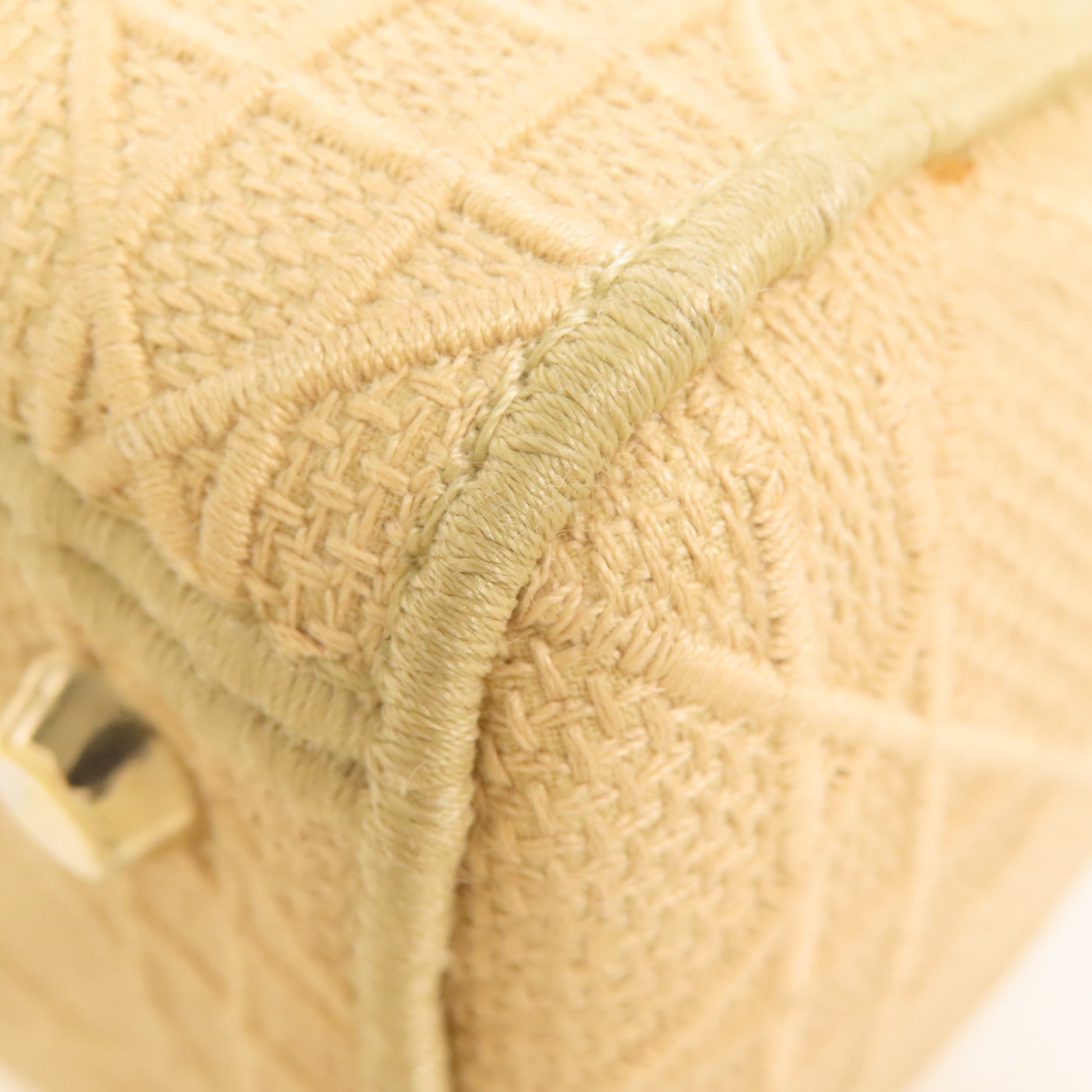 Dior CD GHW Lady Dior D-Lite 2 Way Bag M0565OREY Canvas Beige