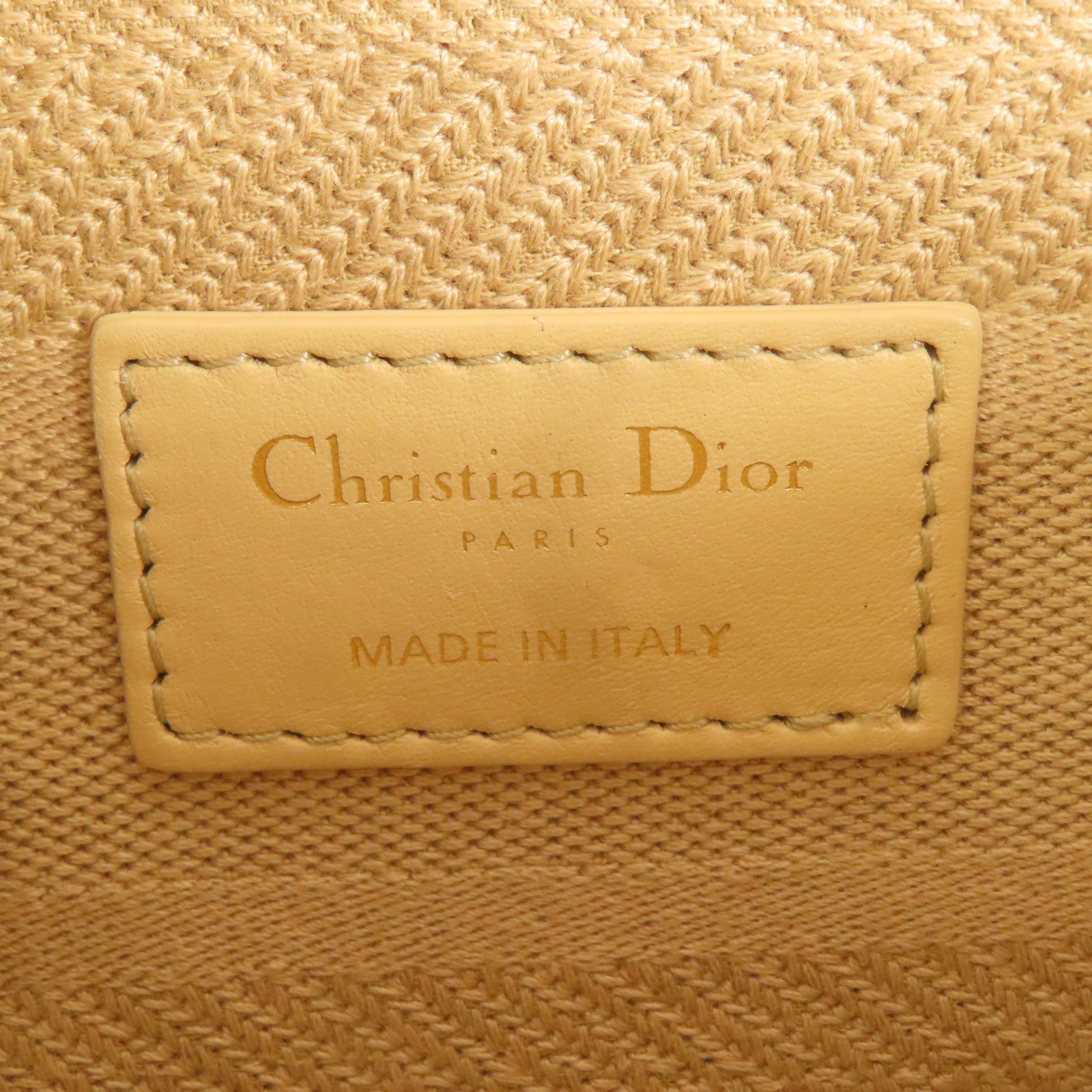 Dior CD GHW Lady Dior D-Lite 2 Way Bag M0565OREY Canvas Beige