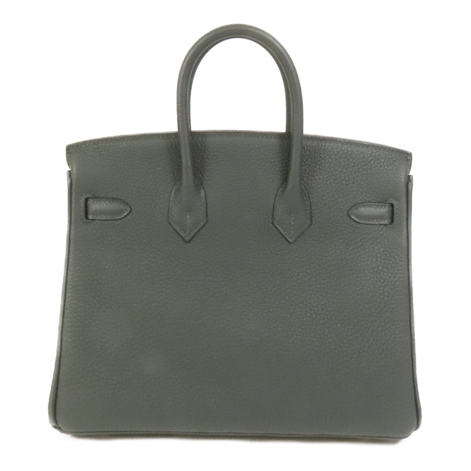 HERMES Togo皮革Birkin 25金扣手挽袋New Vert Fonce