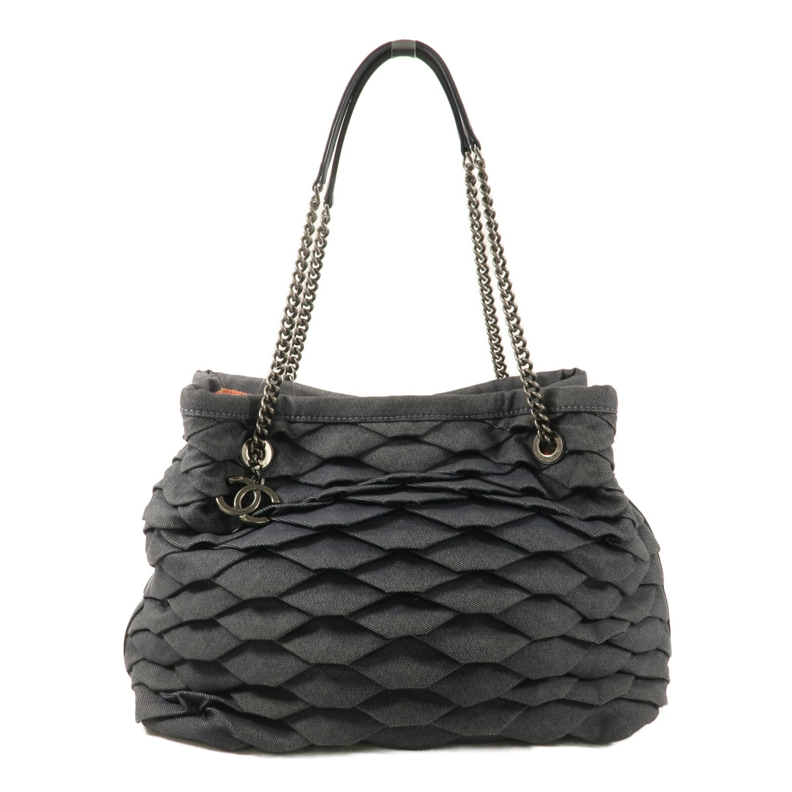 CHANEL 牛仔布CC Shopping Tote手挽袋