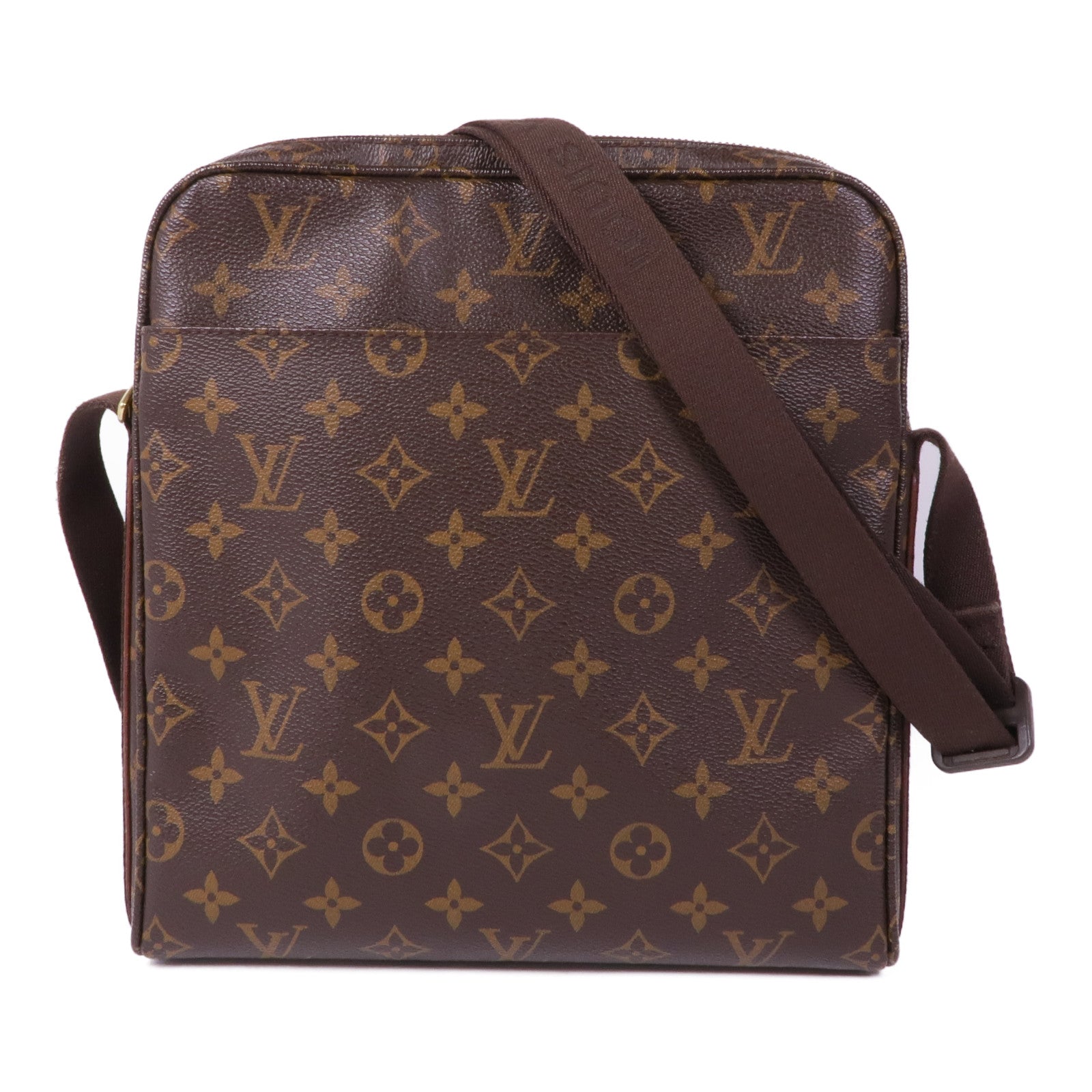 LOUIS VUITTON Monogram Trotteur Beaubourg金扣肩背袋
