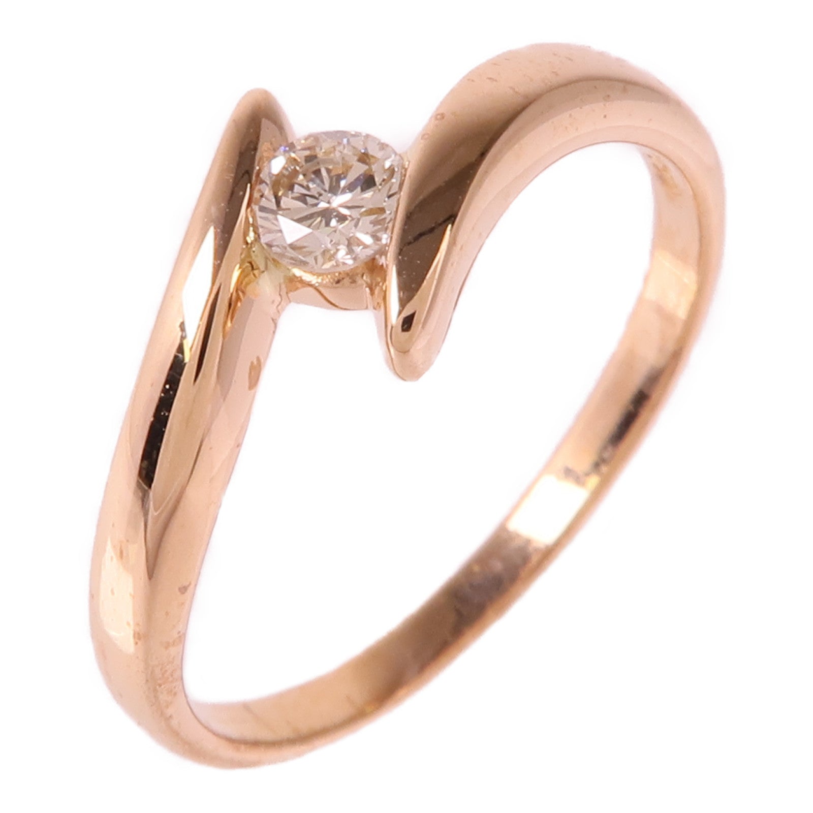JEWELRY Diamond Ring 18K Pink Gold US#6.5