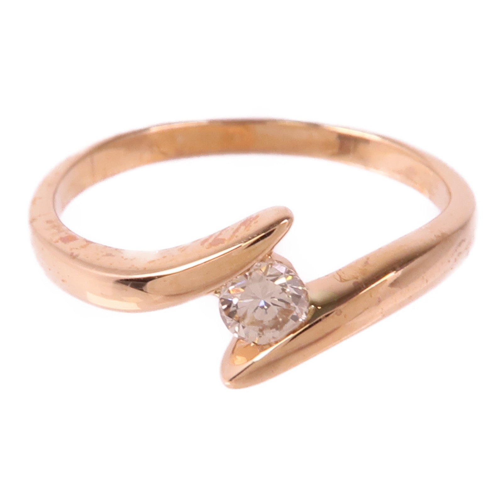 JEWELRY Diamond Ring 18K Pink Gold US#6.5