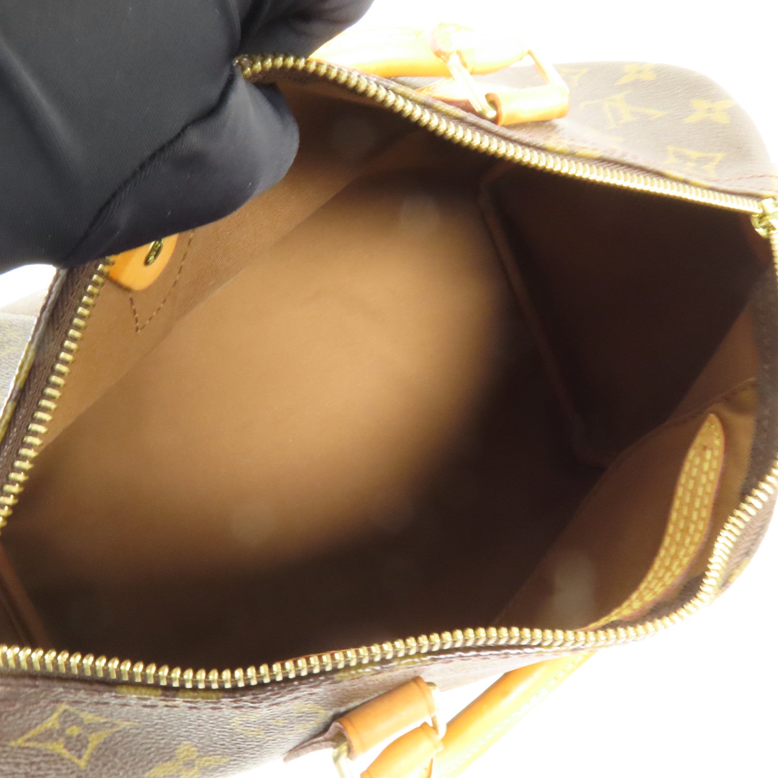 LOUIS VUITTON Monogram Speedy 30金扣手挽袋