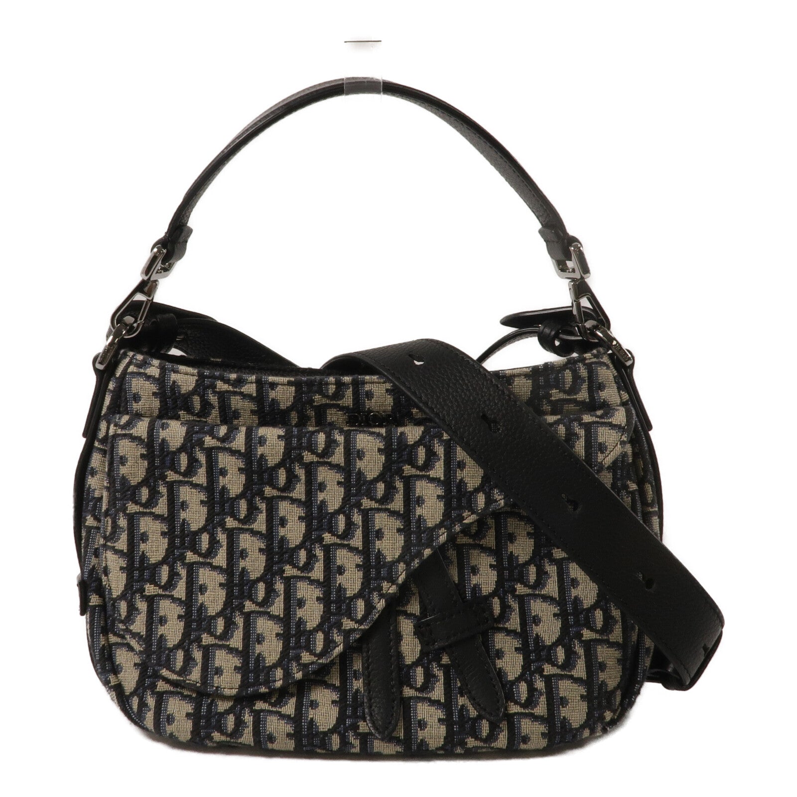 Dior 帆布Mini Saddle Soft Bag手挽肩背兩用袋