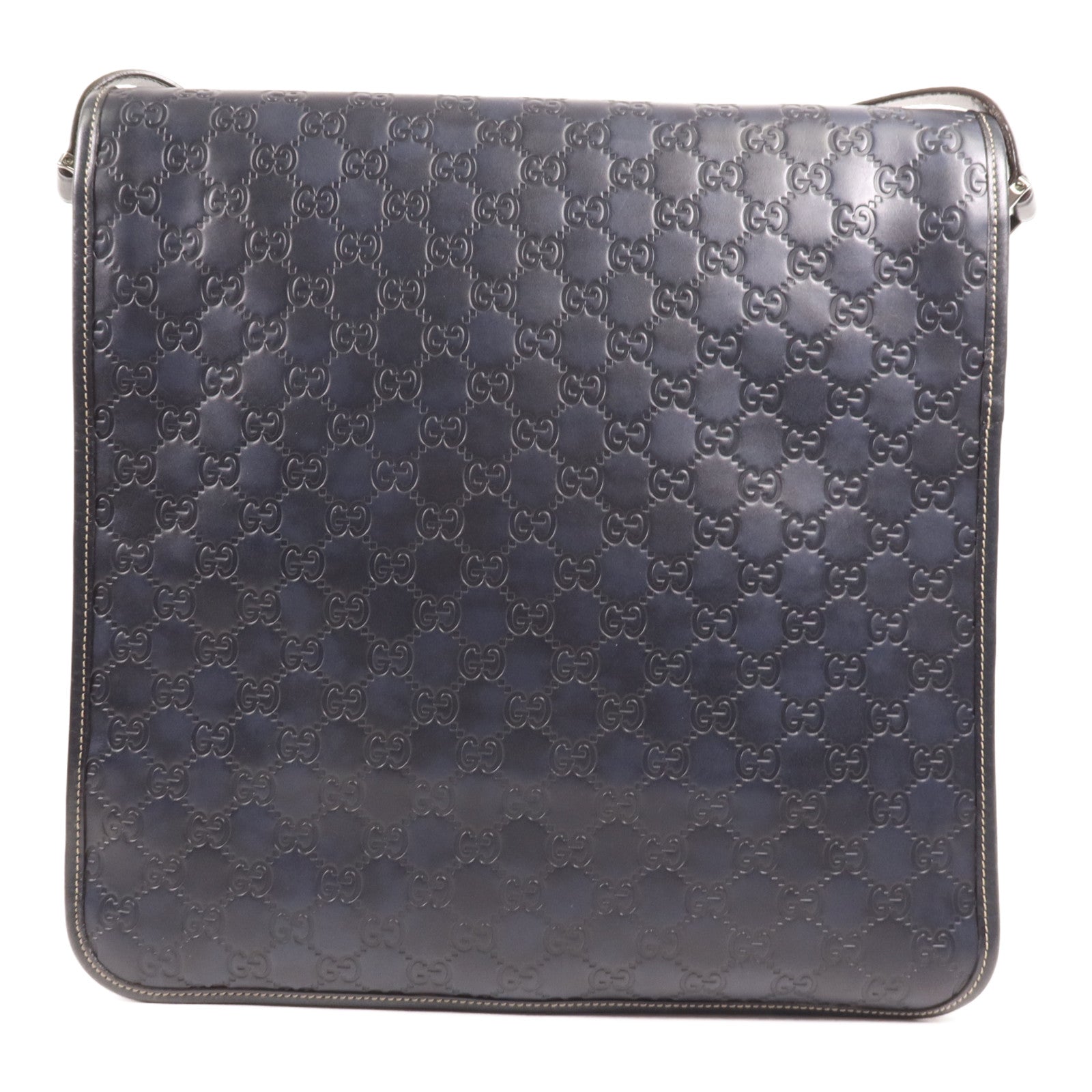 GUCCI 牛皮皮革Shoulder Bag銀扣肩背袋