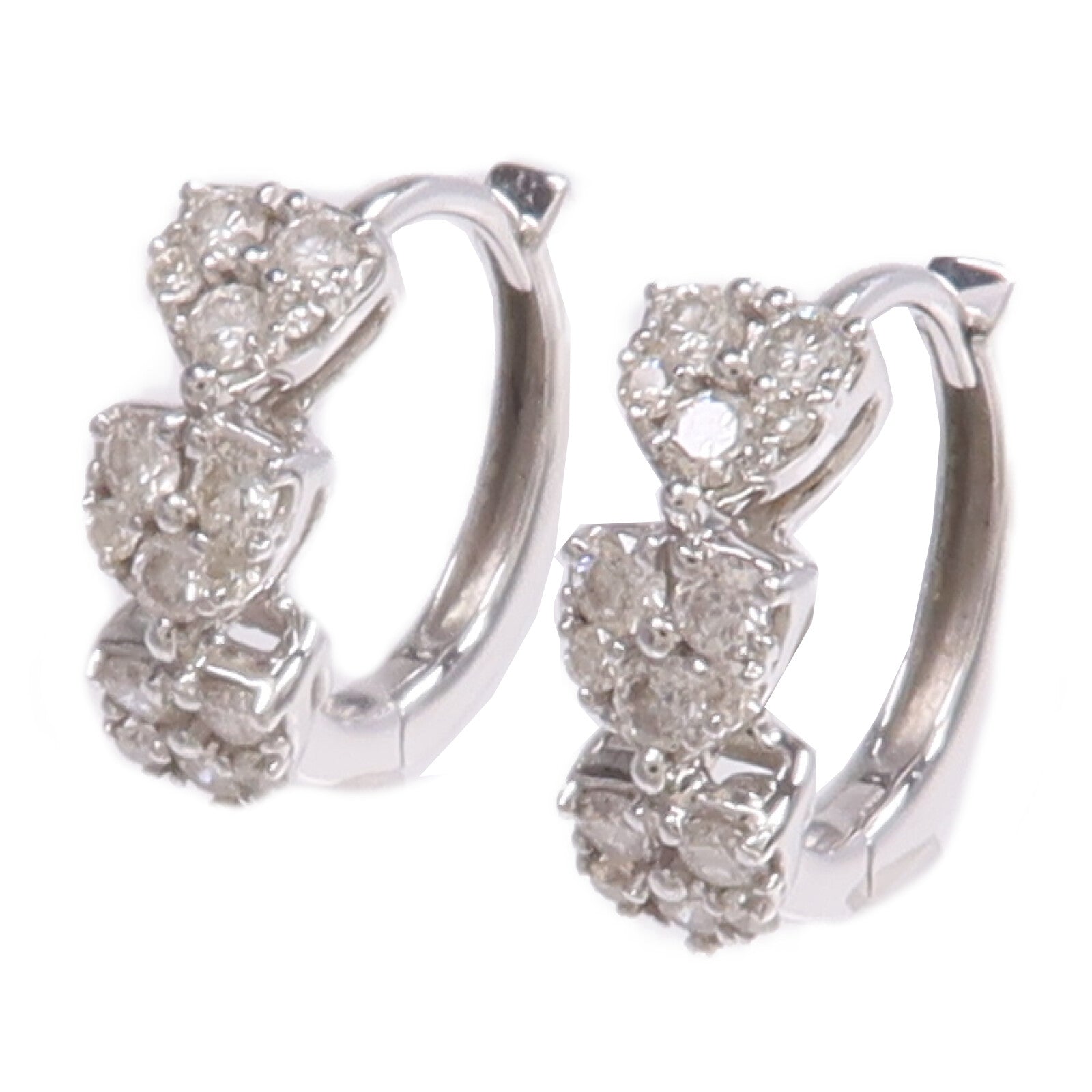 JEWELRY 18K白金Diamond Earrings鑽石耳環