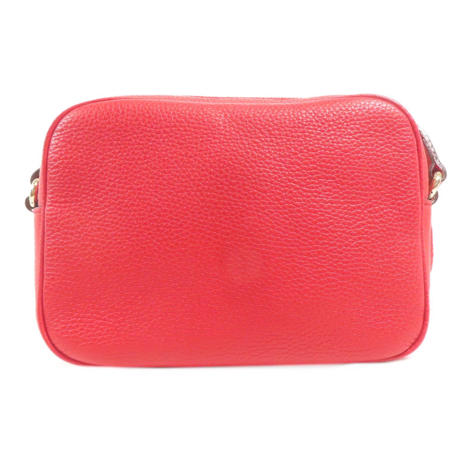 GUCCI GG GHW Soho Disco Shoulder Bag 308364 Leather Red