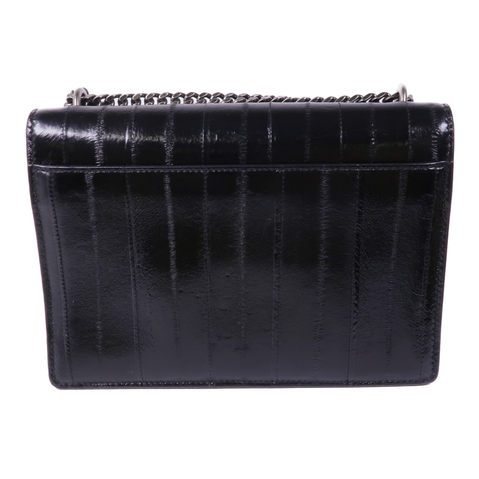 YVES SAINT LAURENT 牛皮皮革Sunset Medium銀扣鏈帶肩背袋