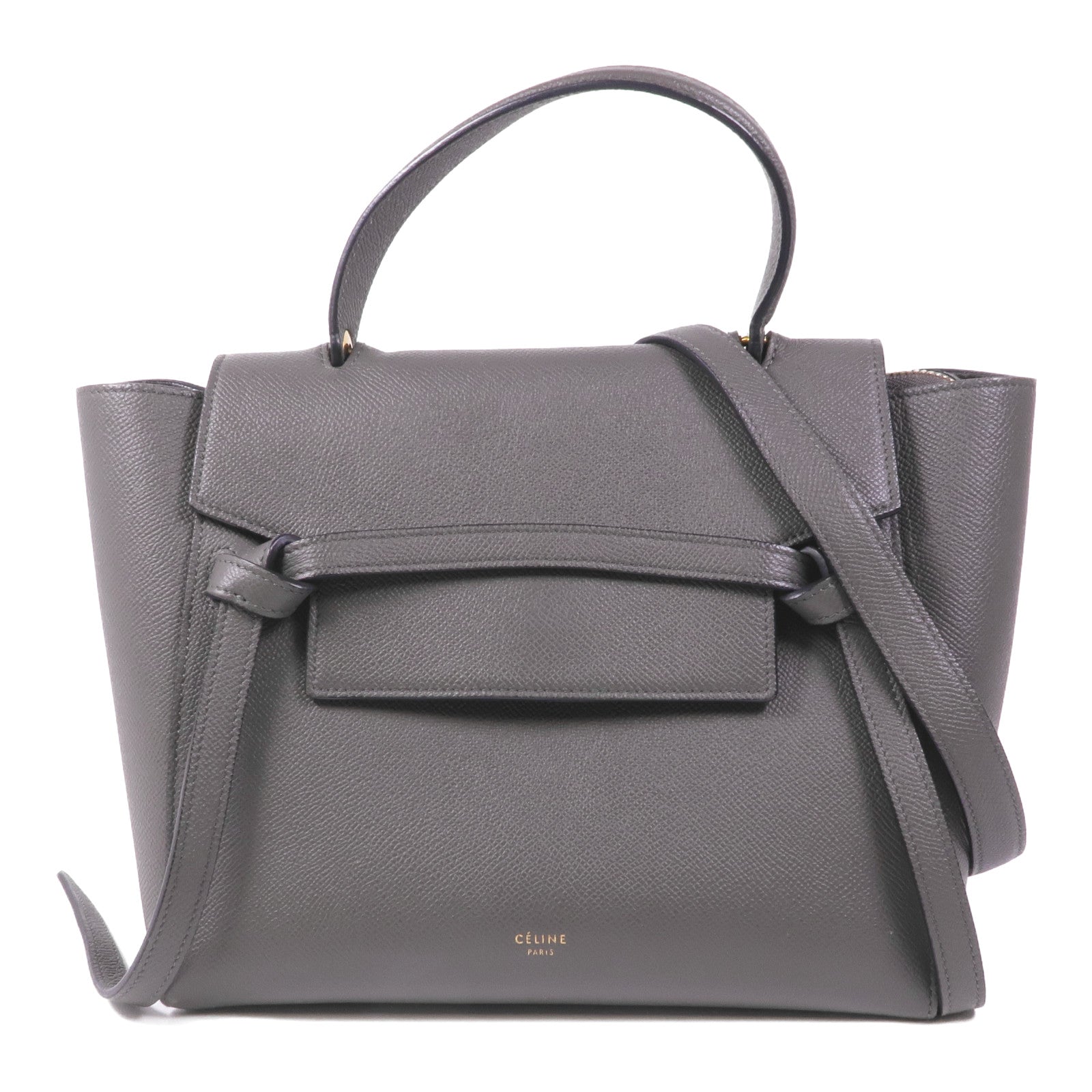 CELINE 牛皮皮革Nano Belt Bag金扣手挽肩背兩用袋