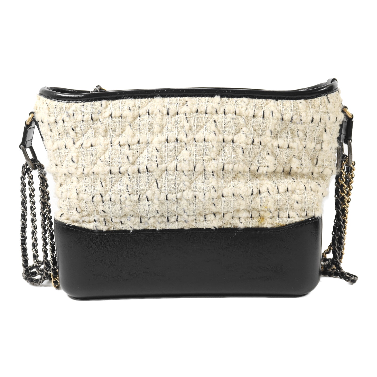 CHANEL Tweed Gabrielle Medium鏈帶肩背袋
