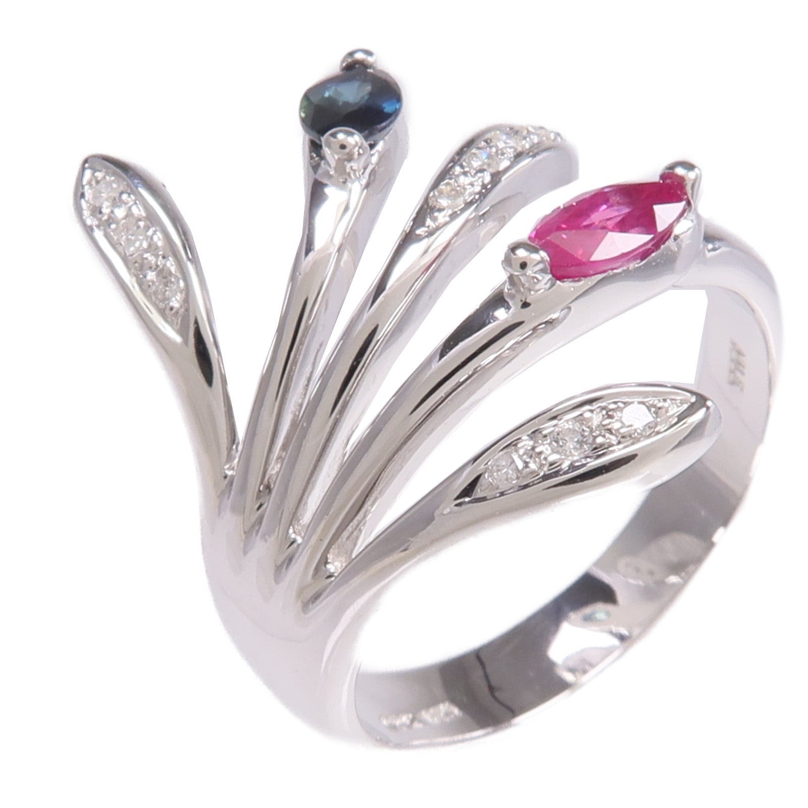 JEWELRY 18K白金Topaz Diamond Ring托帕石/鑽石戒指