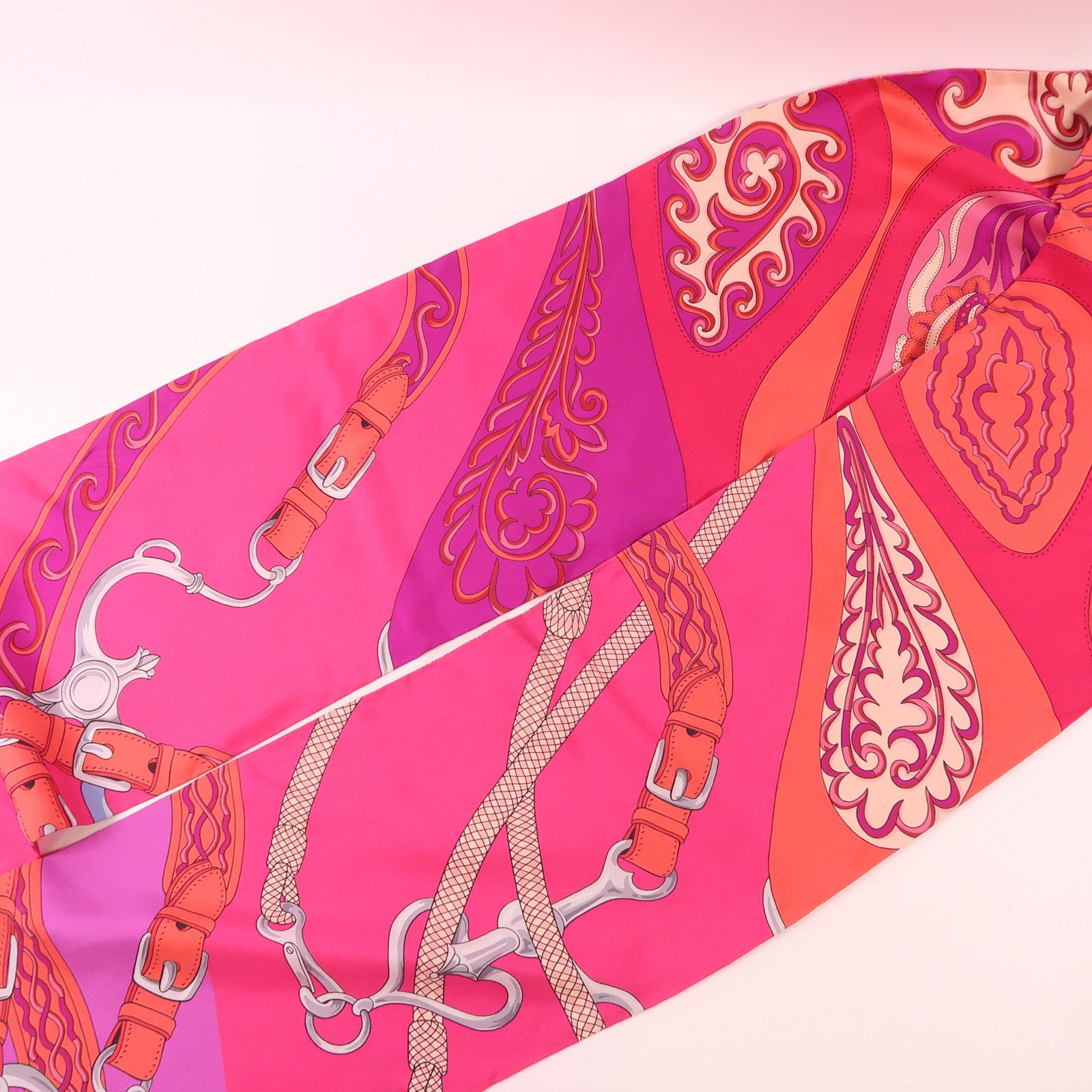 HERMES 【激減優惠】絲質Maxi Twilly絲巾