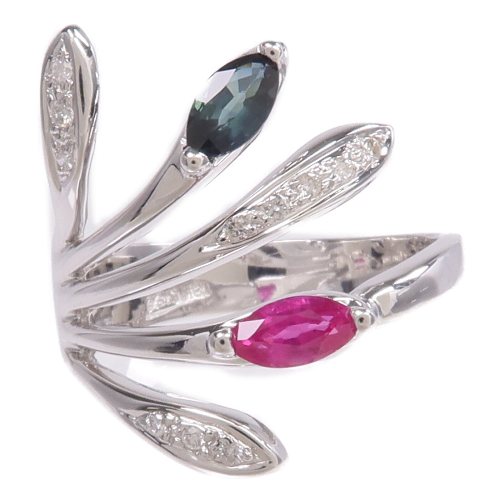 JEWELRY 18K白金Topaz Diamond Ring托帕石/鑽石戒指