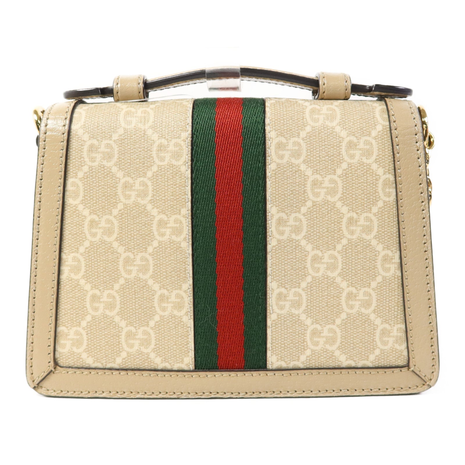 GUCCI 塗層帆布Ophidia GG Mini 2Way金扣手挽肩背兩用袋