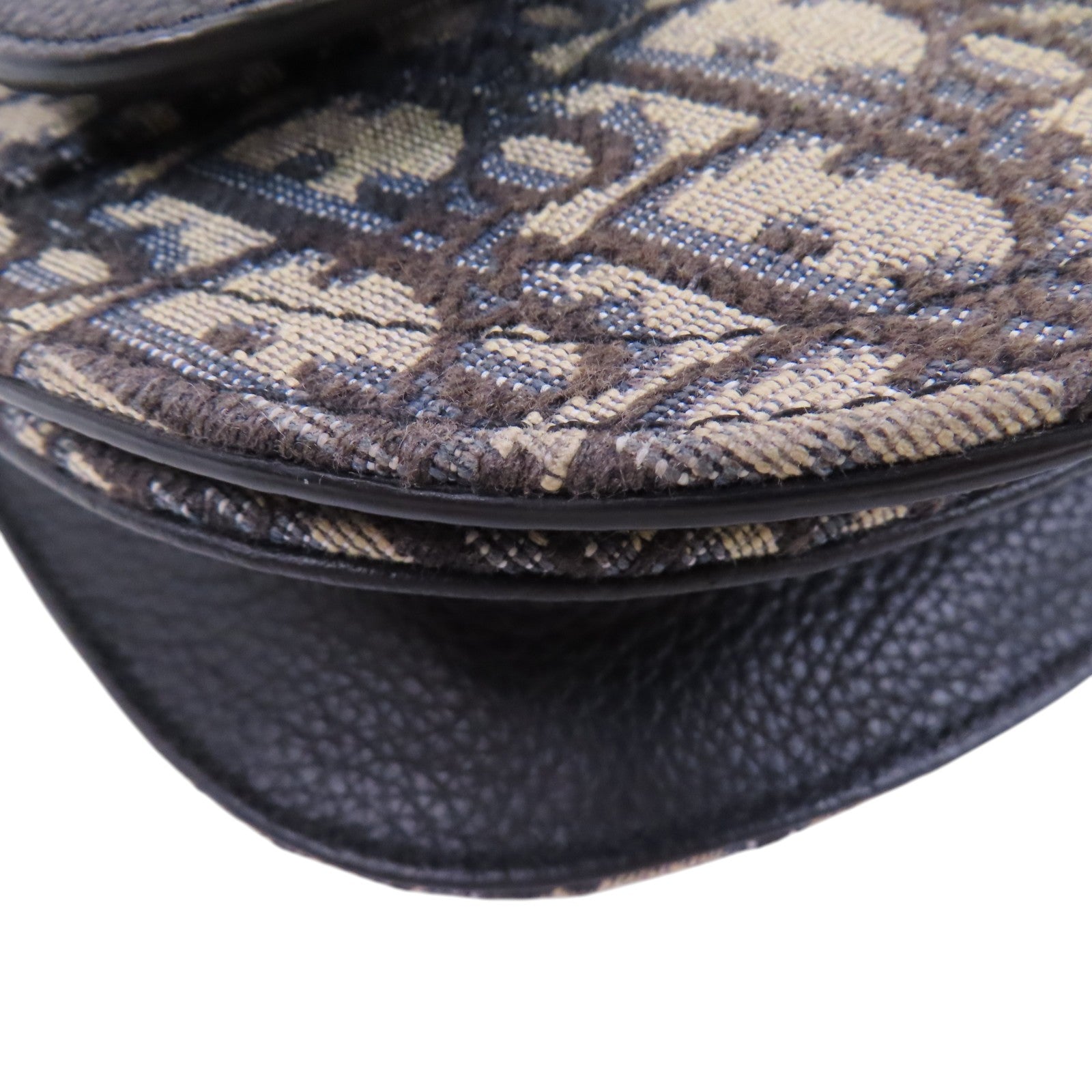 Dior Oblique帆布Saddle Messenger銀扣肩背袋