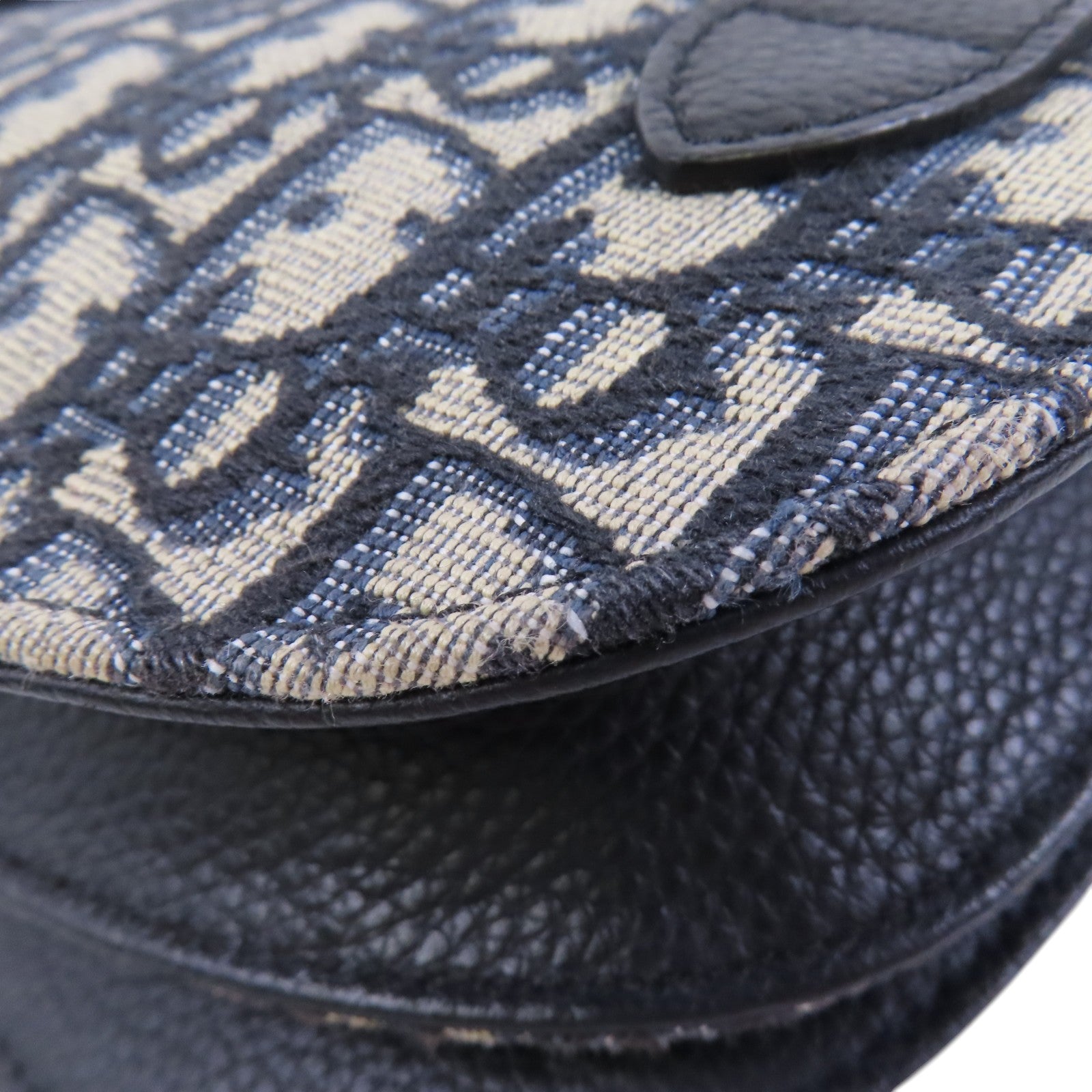 Dior Oblique帆布Saddle Messenger銀扣肩背袋