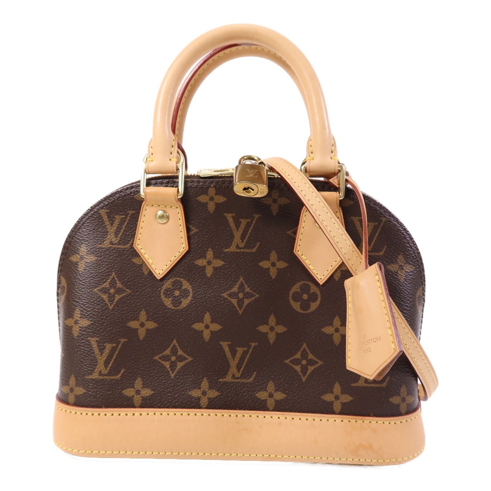 LOUIS VUITTON Monogram Alma BB金扣手挽肩背兩用袋