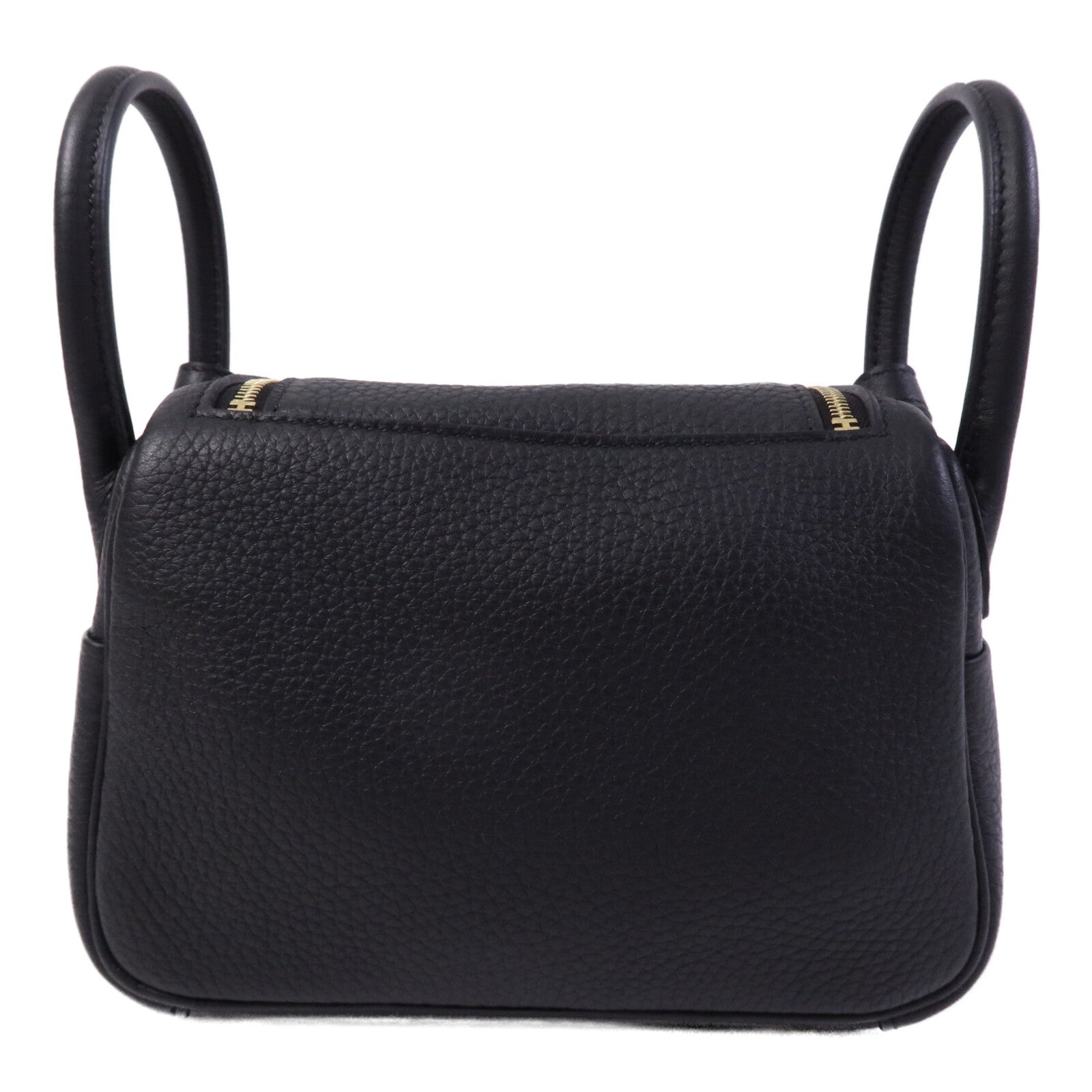 HERMES Clemence皮革Mini Lindy金扣手挽肩背兩用袋