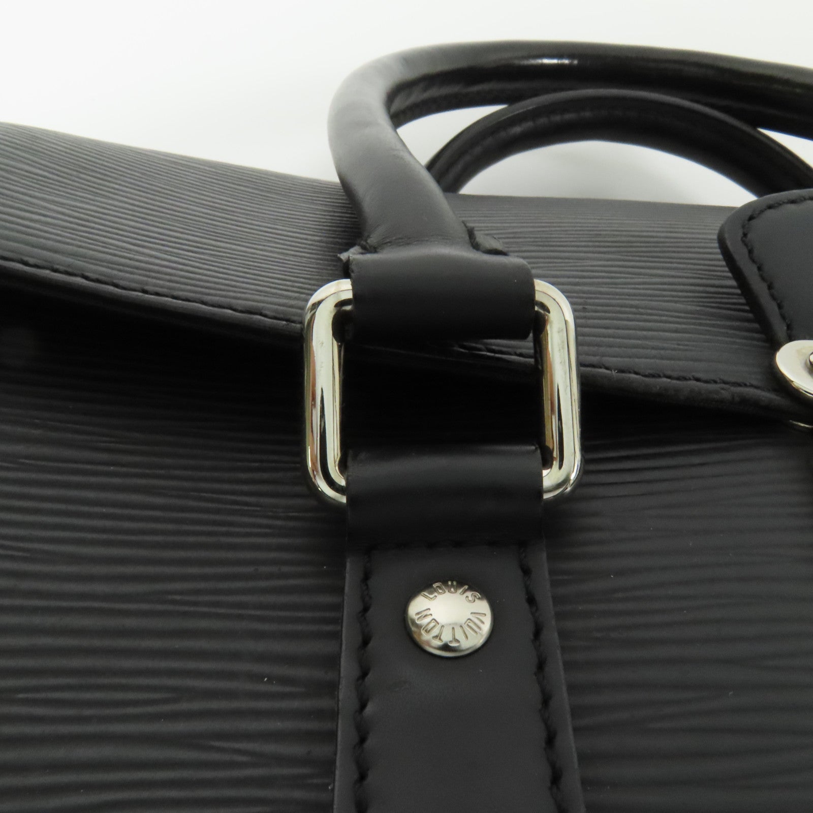 LOUIS VUITTON Epi Segur PM銀扣手挽袋