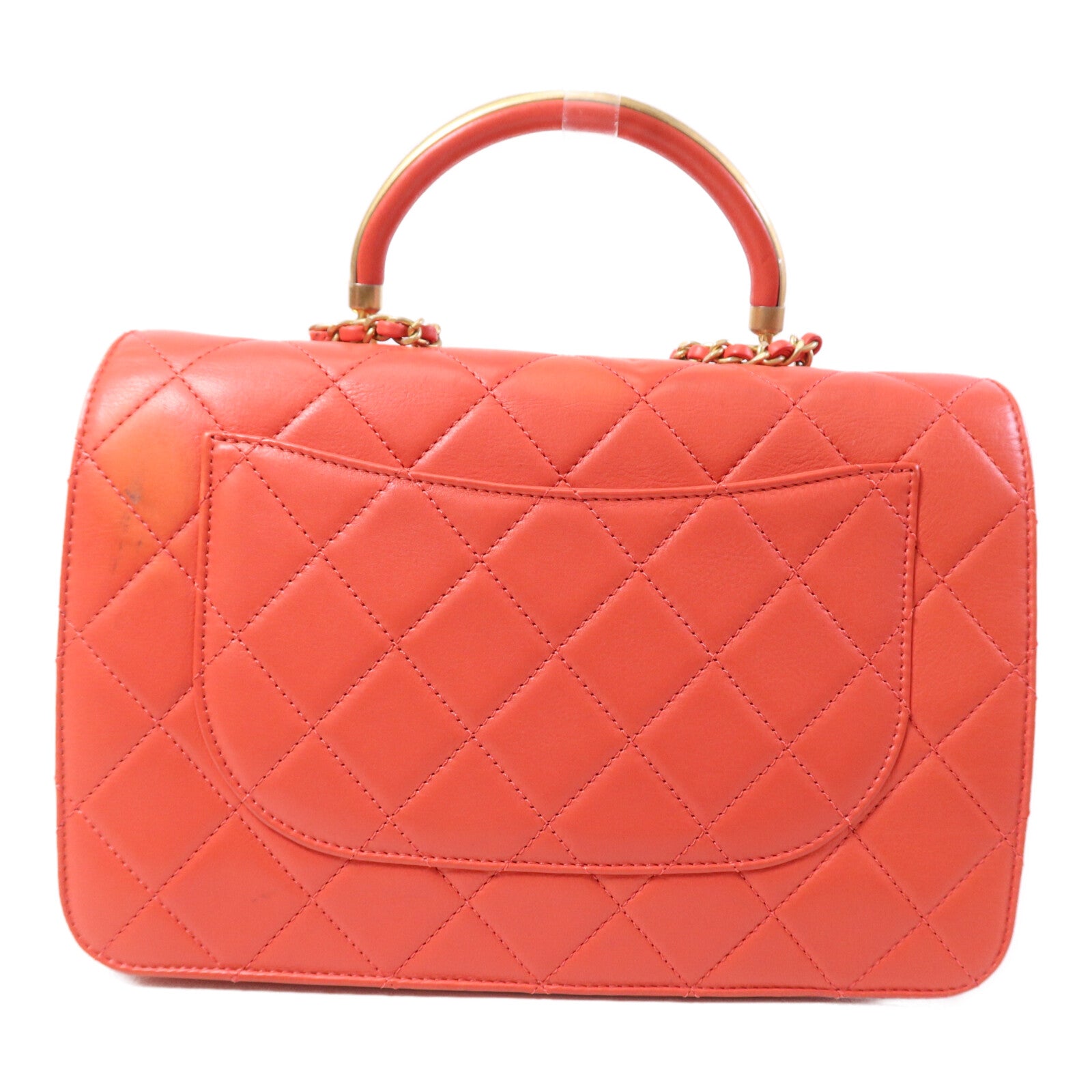 CHANEL 牛皮皮革Shoulder Bag金扣肩背袋
