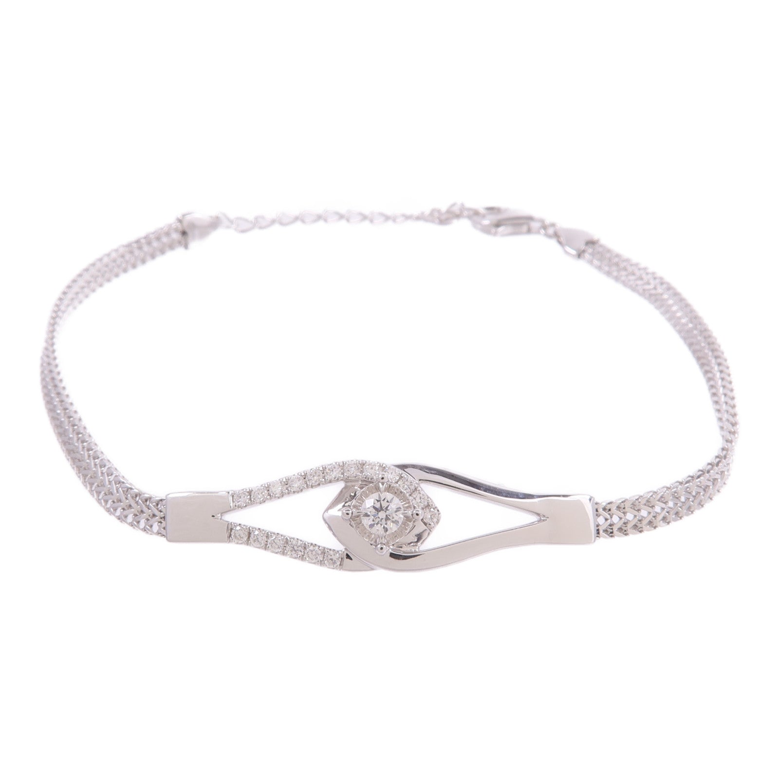 JEWELRY 18K白金Diamond Bracelet鑽石手鏈