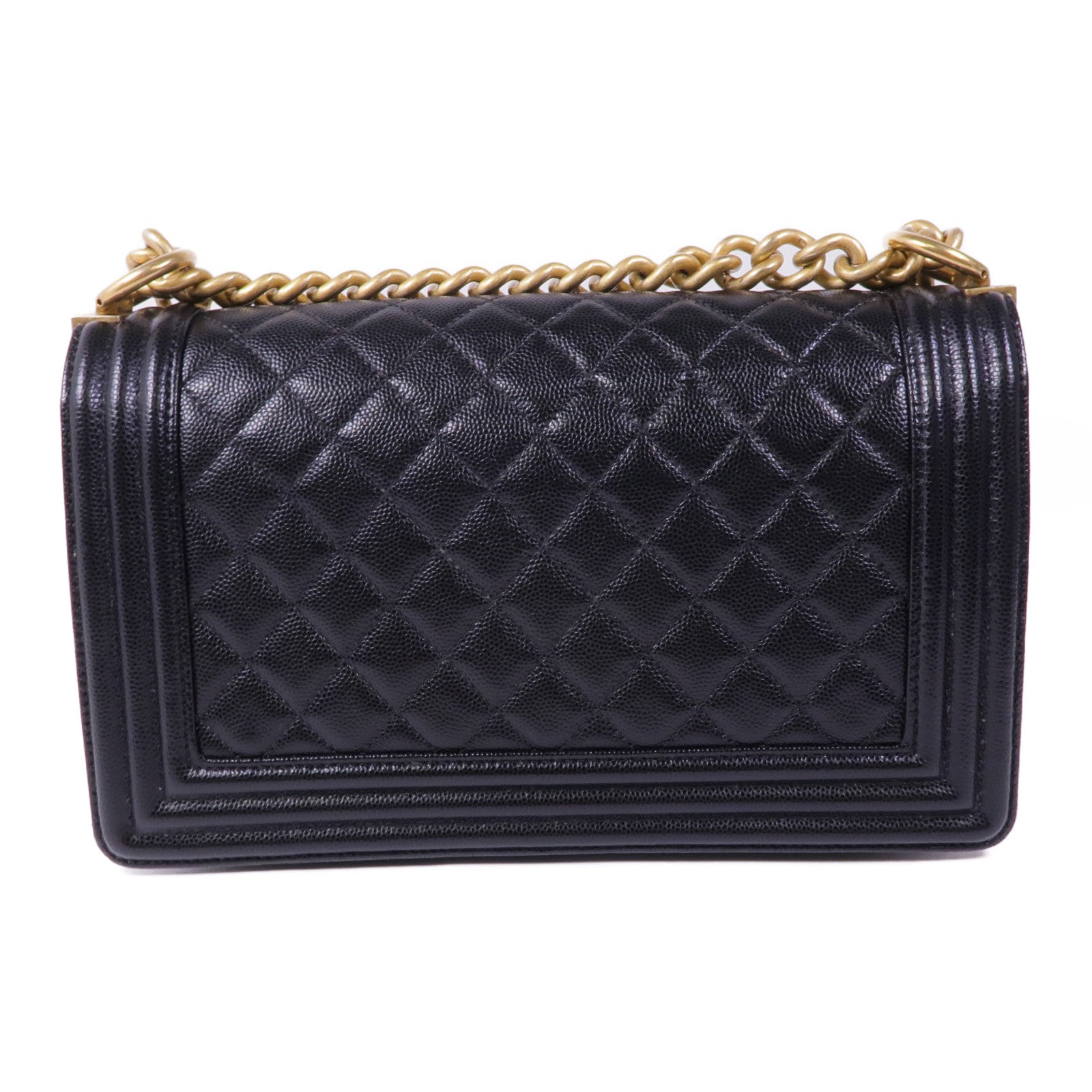 CHANEL 【激減優惠】牛皮皮革Boy25金扣鏈帶肩背袋