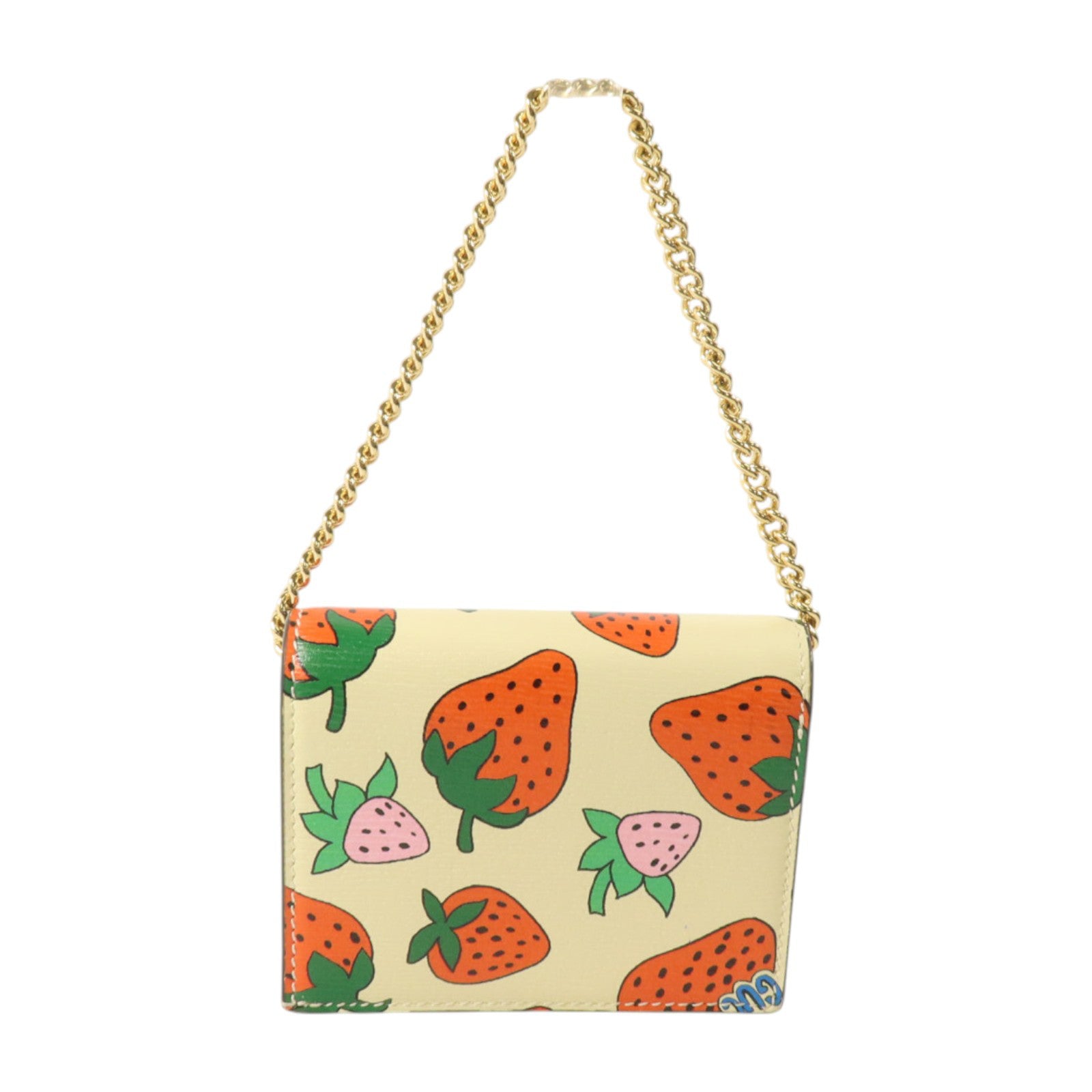 GUCCI 牛皮皮革Zumi Card Case Wallet金扣卡片套