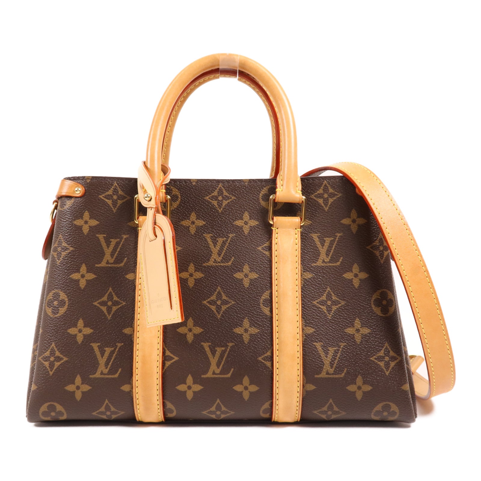 LOUIS VUITTON Monogram Soufflot BB金扣手挽肩背兩用袋