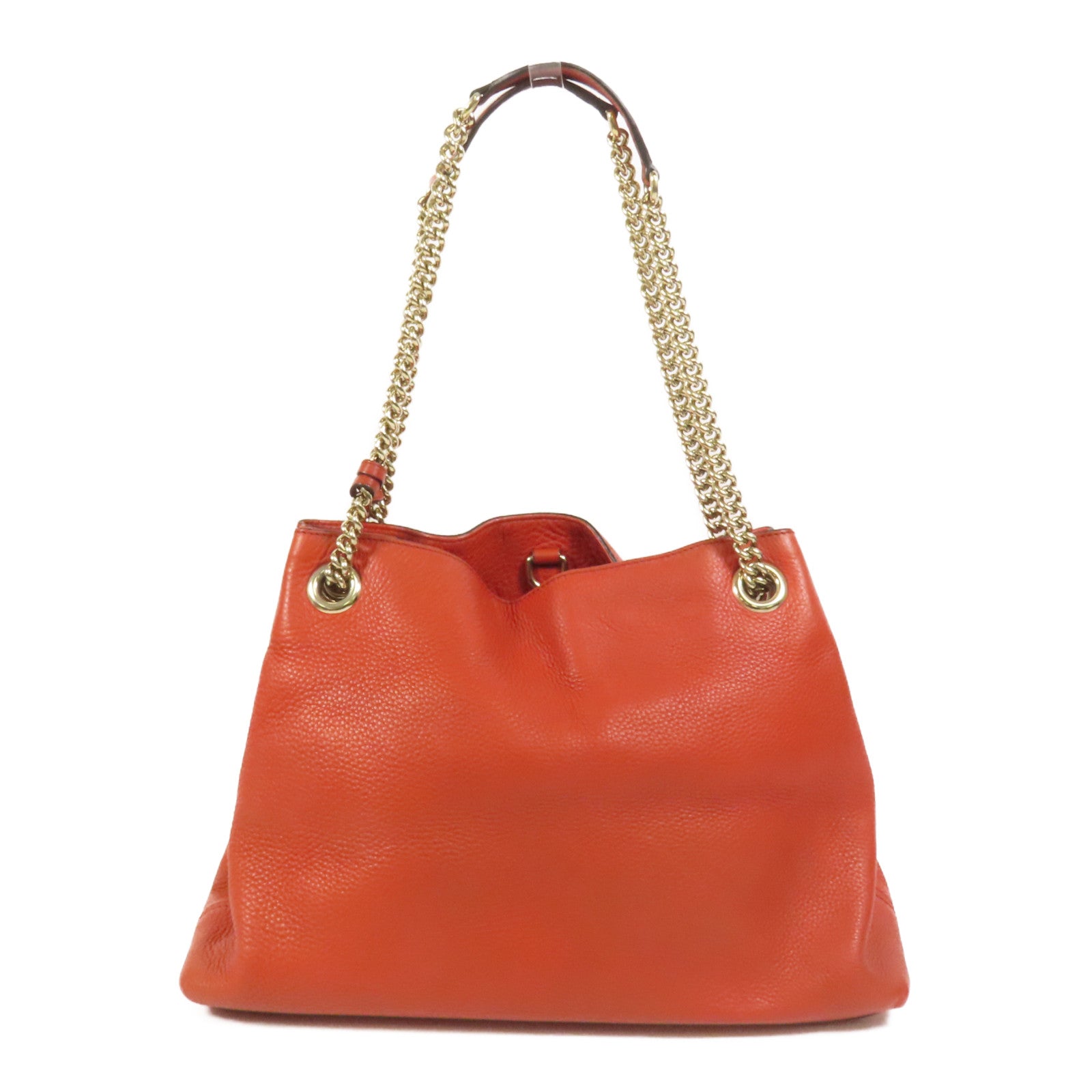 GUCCI 牛皮皮革Soho Pebbled金扣肩背袋